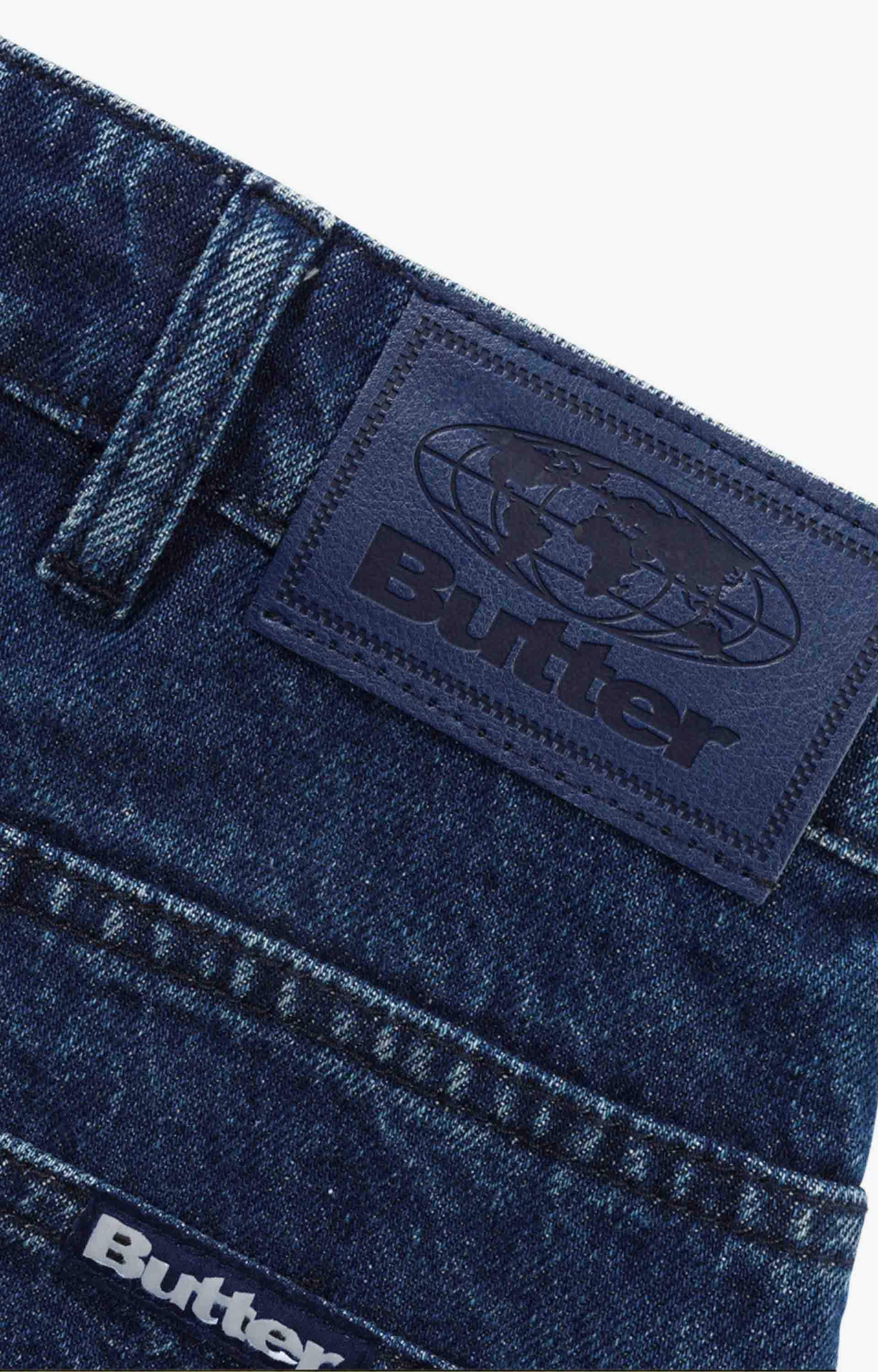 Butter Goods Baggy Denim Shorts, Dark Blue