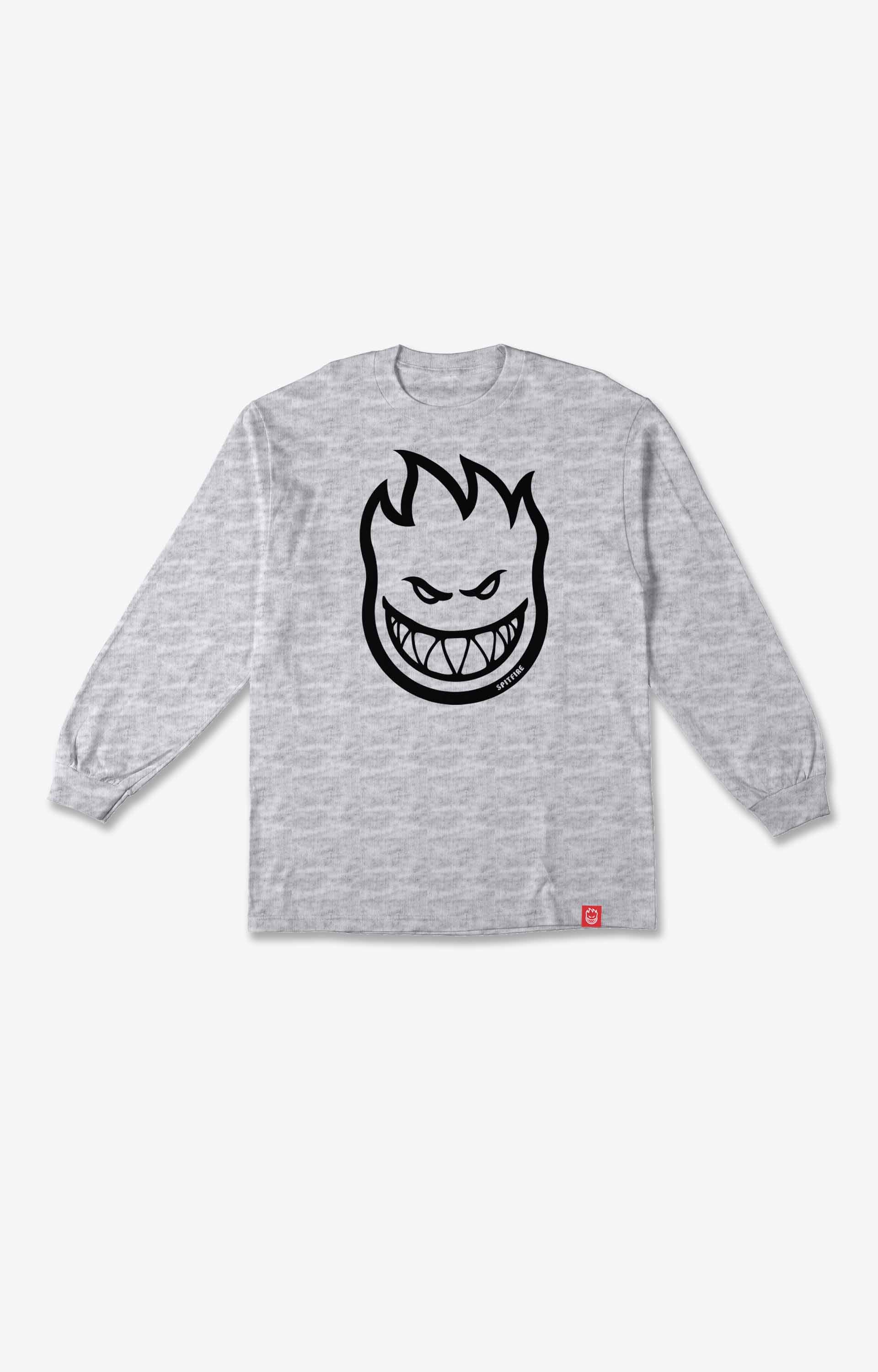 Spitfire Bighead Youth Longsleeves, Ash/Black