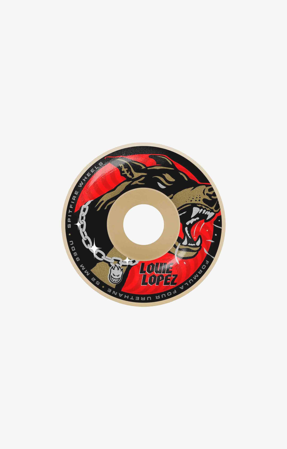 Spitfire F4 Louie Lopez Unchain Classic Swirl 99D Skateboard Wheels, 52mm