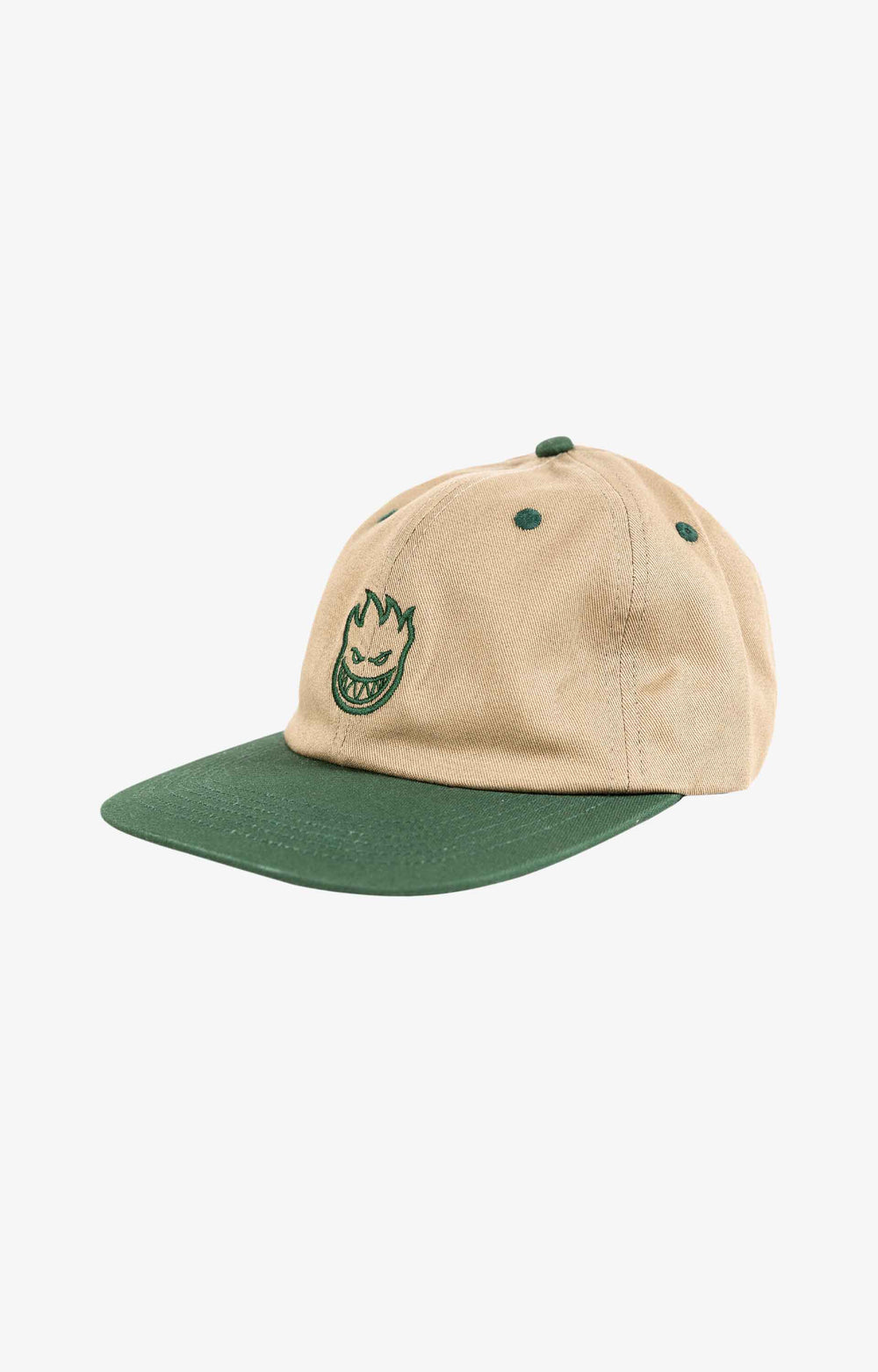 Spitfire Lil Bighead Adjustable Cap Headwear, Tan/Green