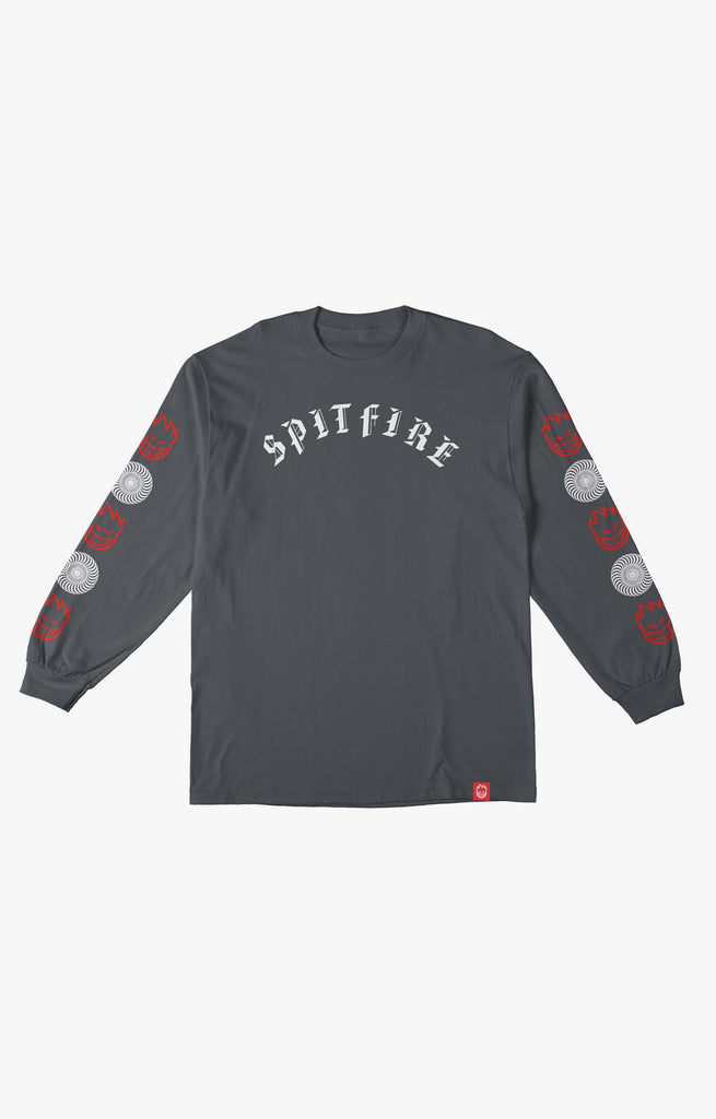 Spitfire Old E Youth Longsleeves, Charcoal