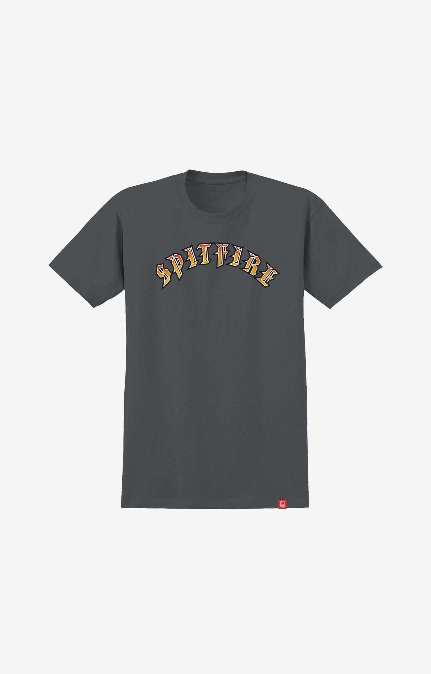 Spitfire Old E Youth T-Shirt, Charcoal