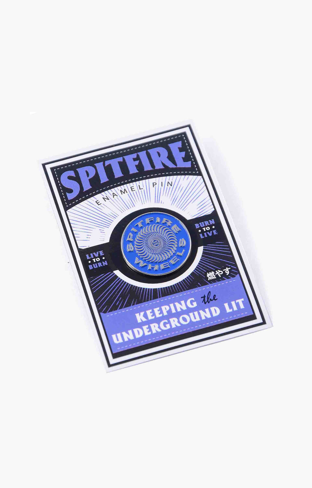 Spitfire Swirl Lapel Pins, Blue