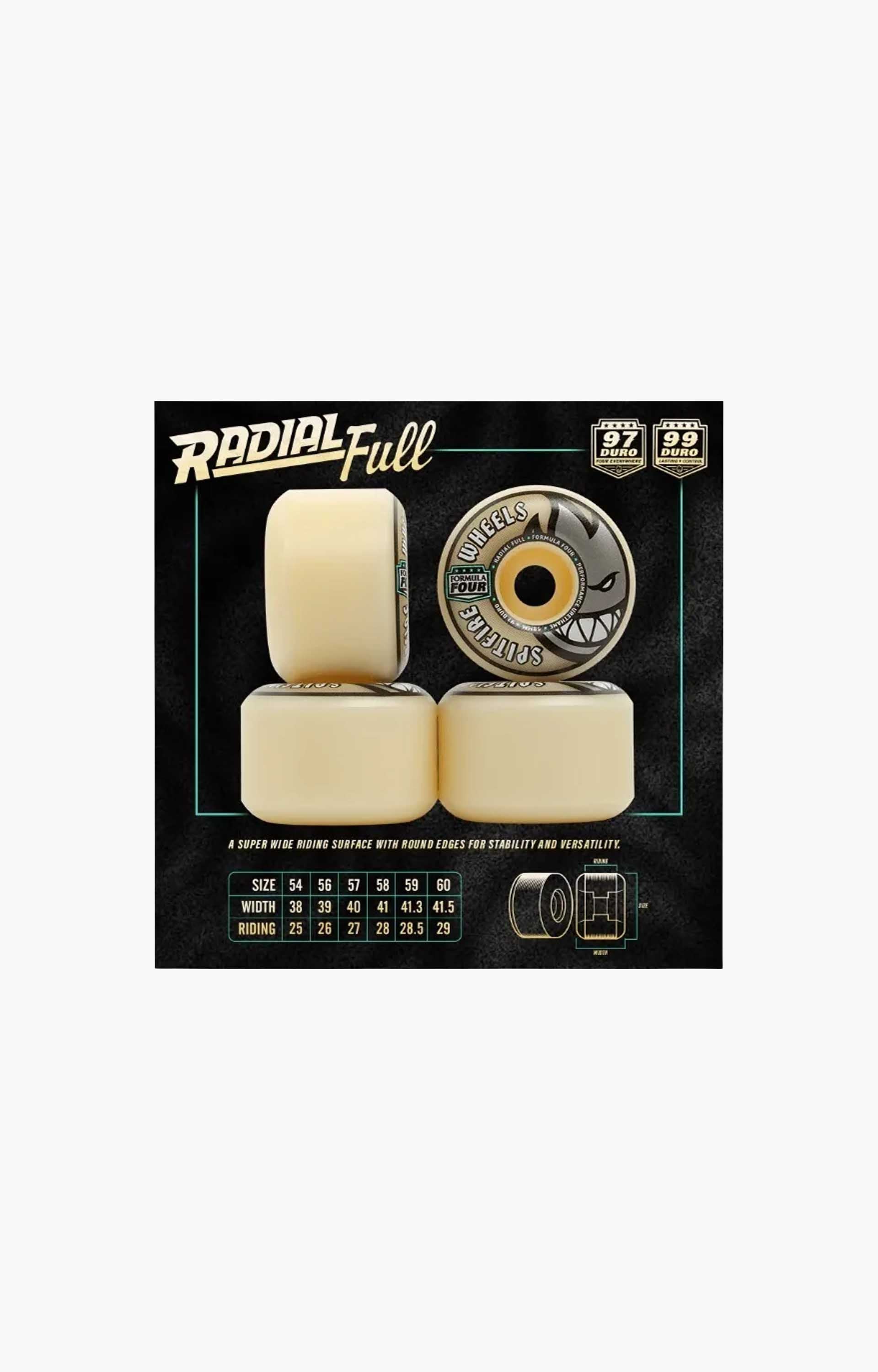 Spitfire F4 99D Radial Full Skateboard Wheels
