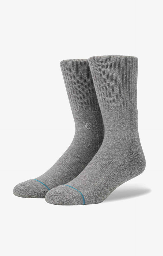Stance 3 Pack Icon Socks, Grey Heather