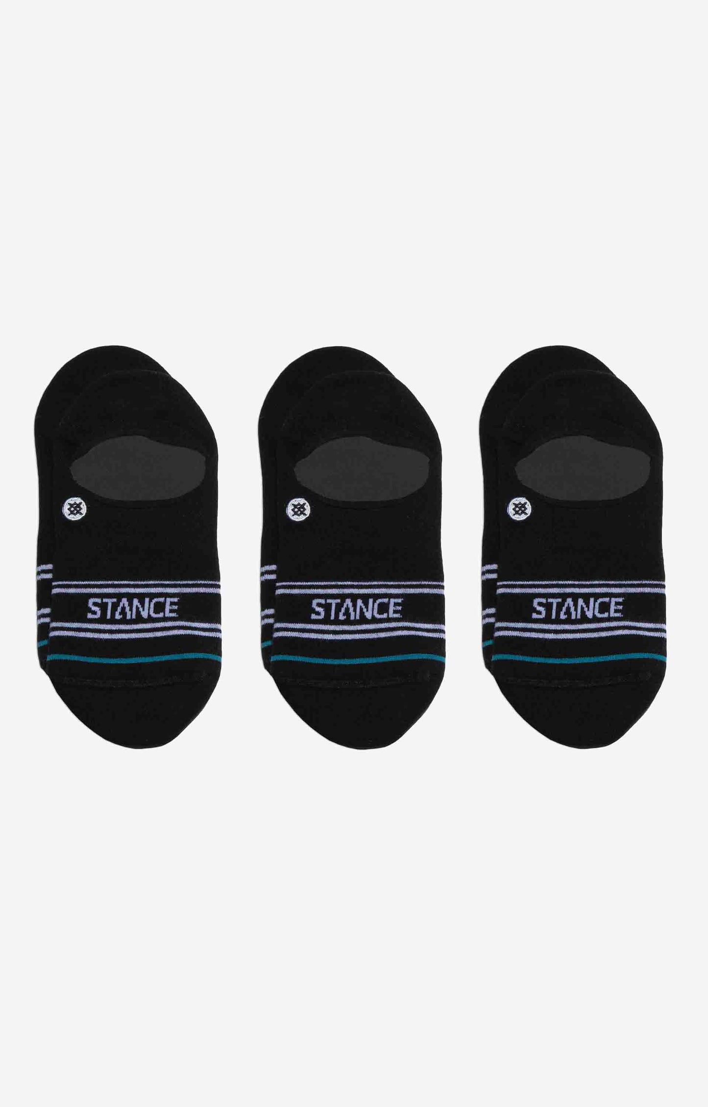 Stance Basic 3 Pack No Show Socks, Black