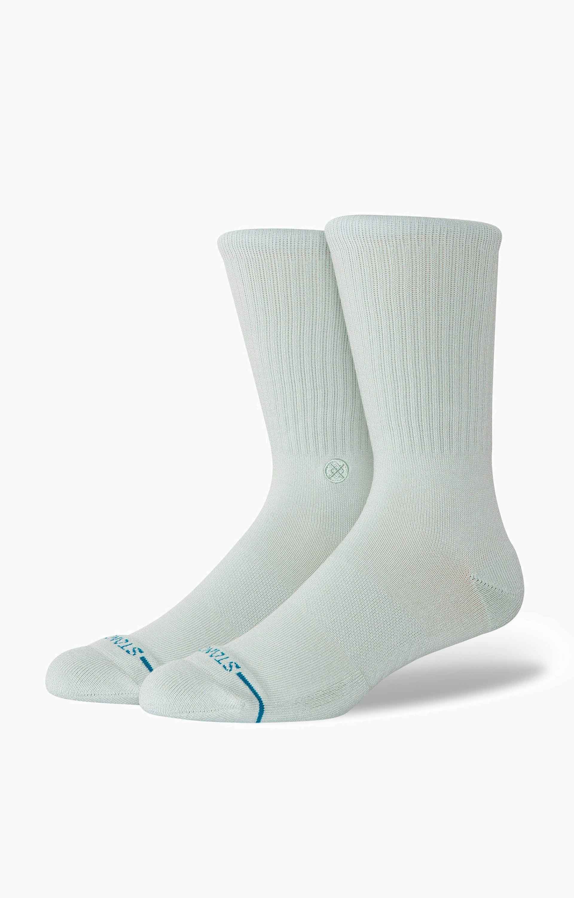 Stance Icon Crew Socks, Pale Blue
