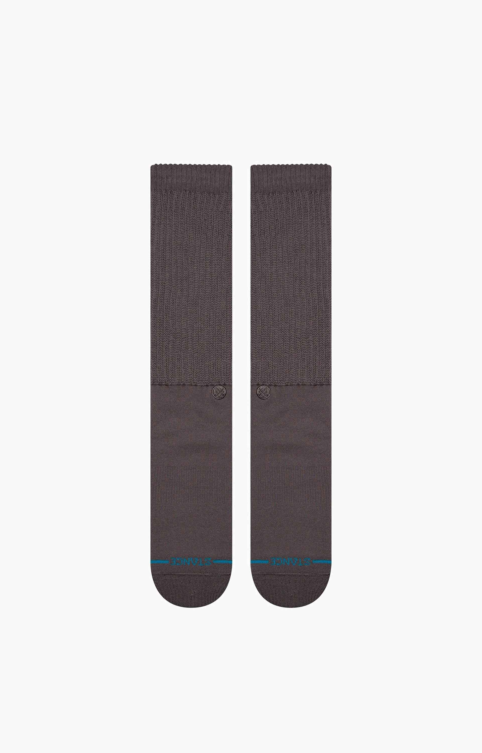 Stance Icon Slouch Crew Socks, Charcoal