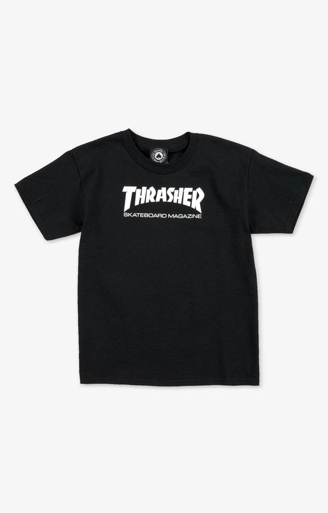 Thrasher Skate Mag Youth T-Shirt, Black