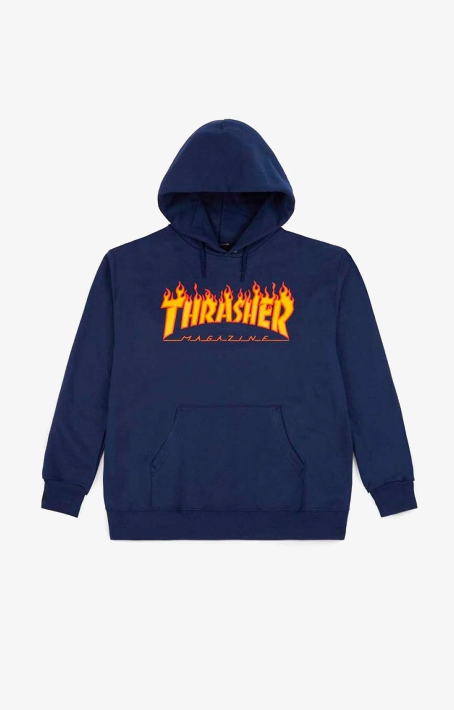 Thrasher Youth Flame Hoodie, Navy
