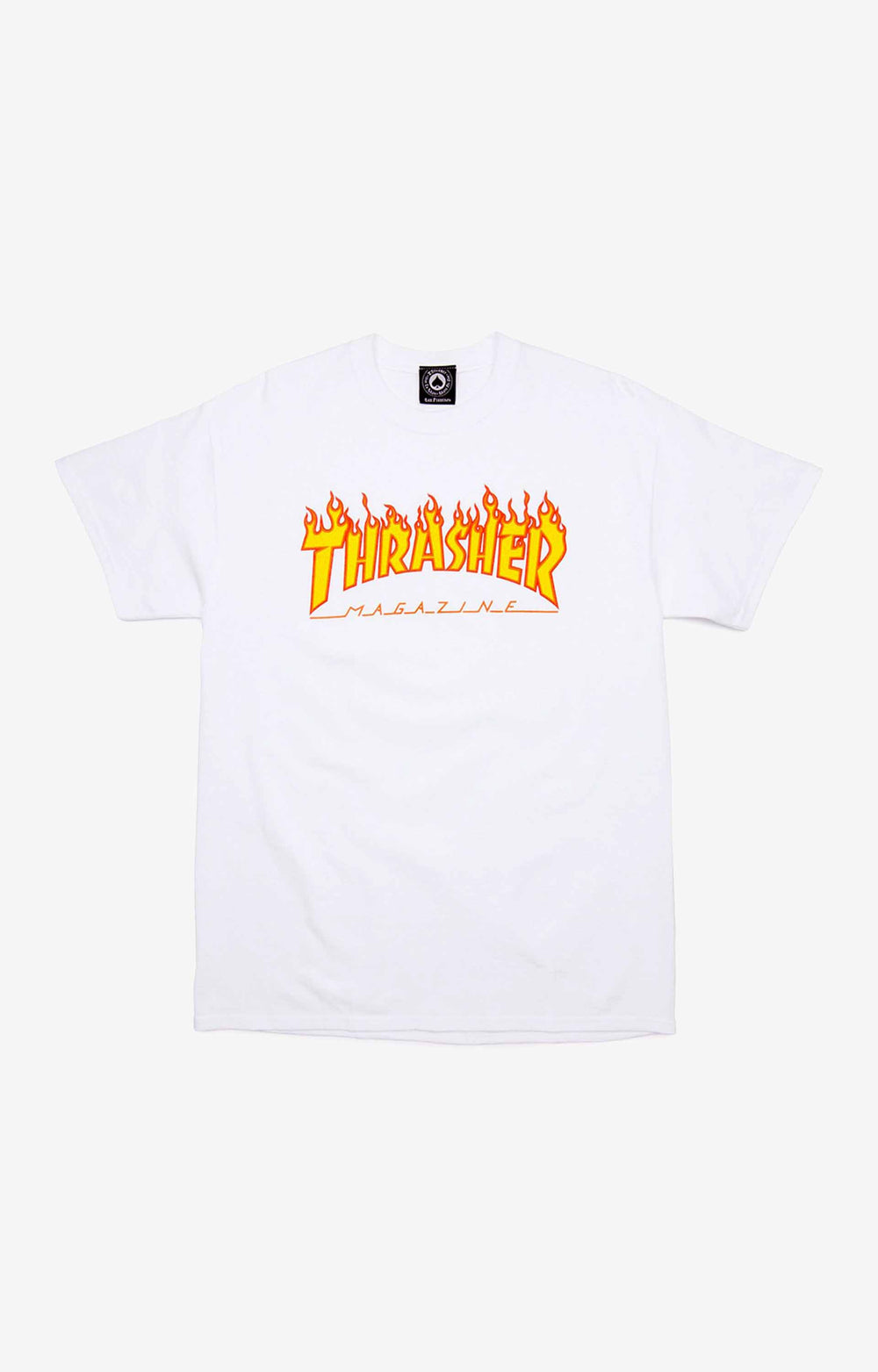 Thrasher Youth Flame T-Shirt, White