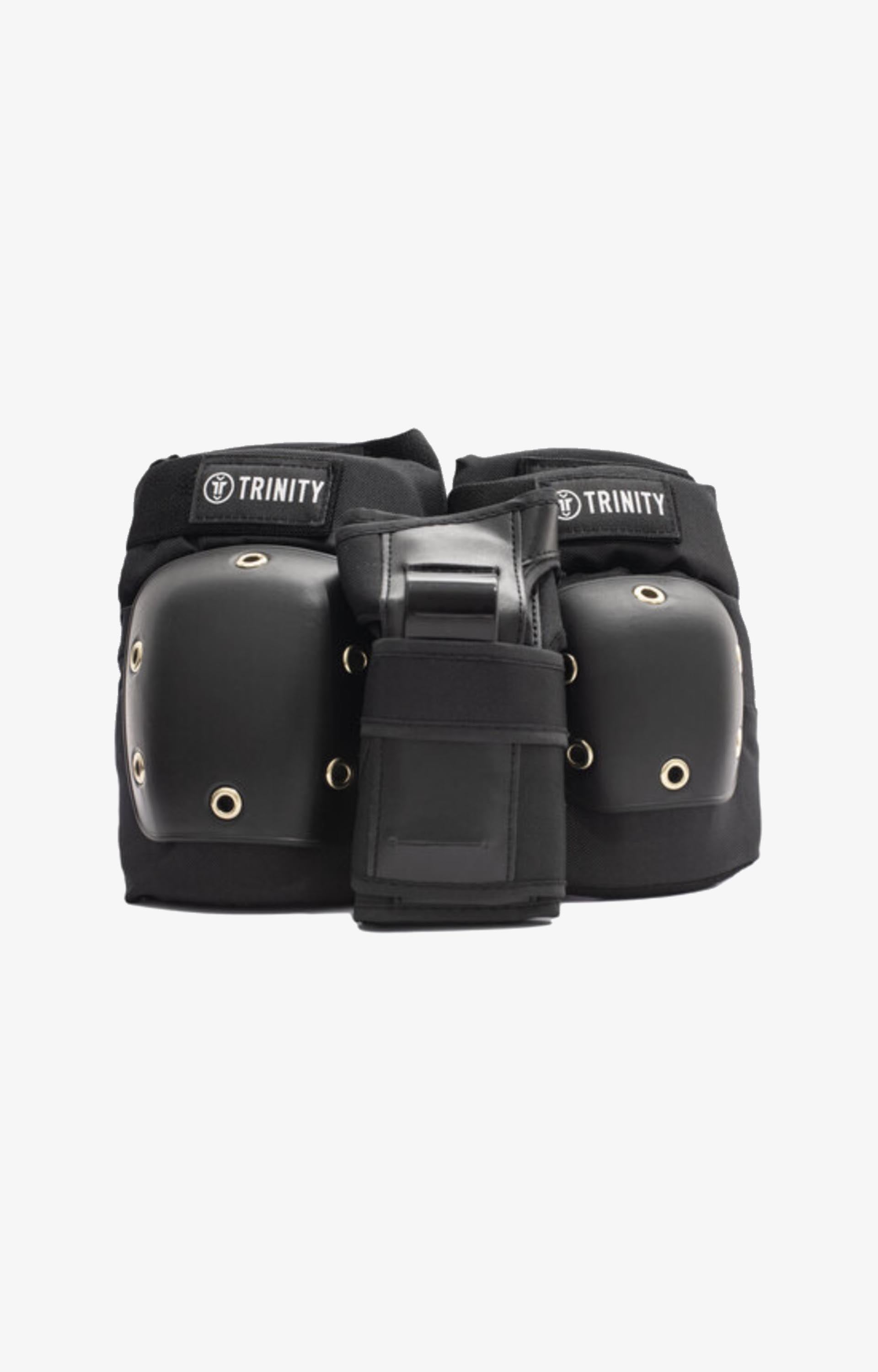 Trinity Skateboard Pad Pack, Black Concrete Skate Supply