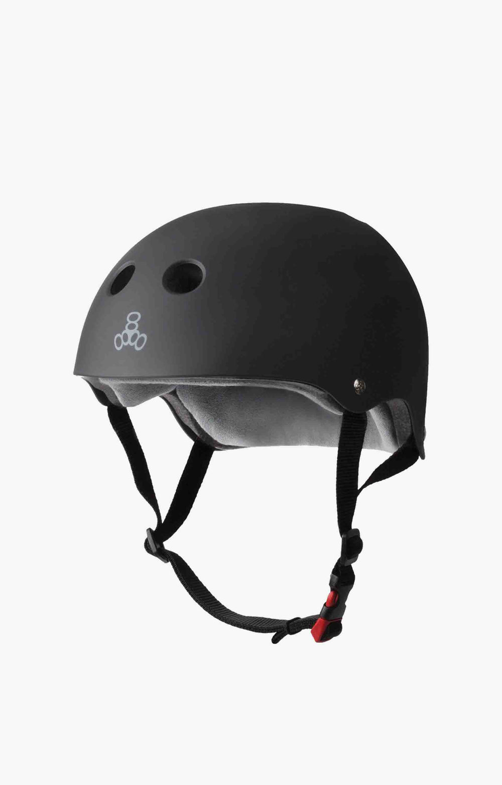 Triple 8 Certified Sweatsaver Helmet, Black Rubber