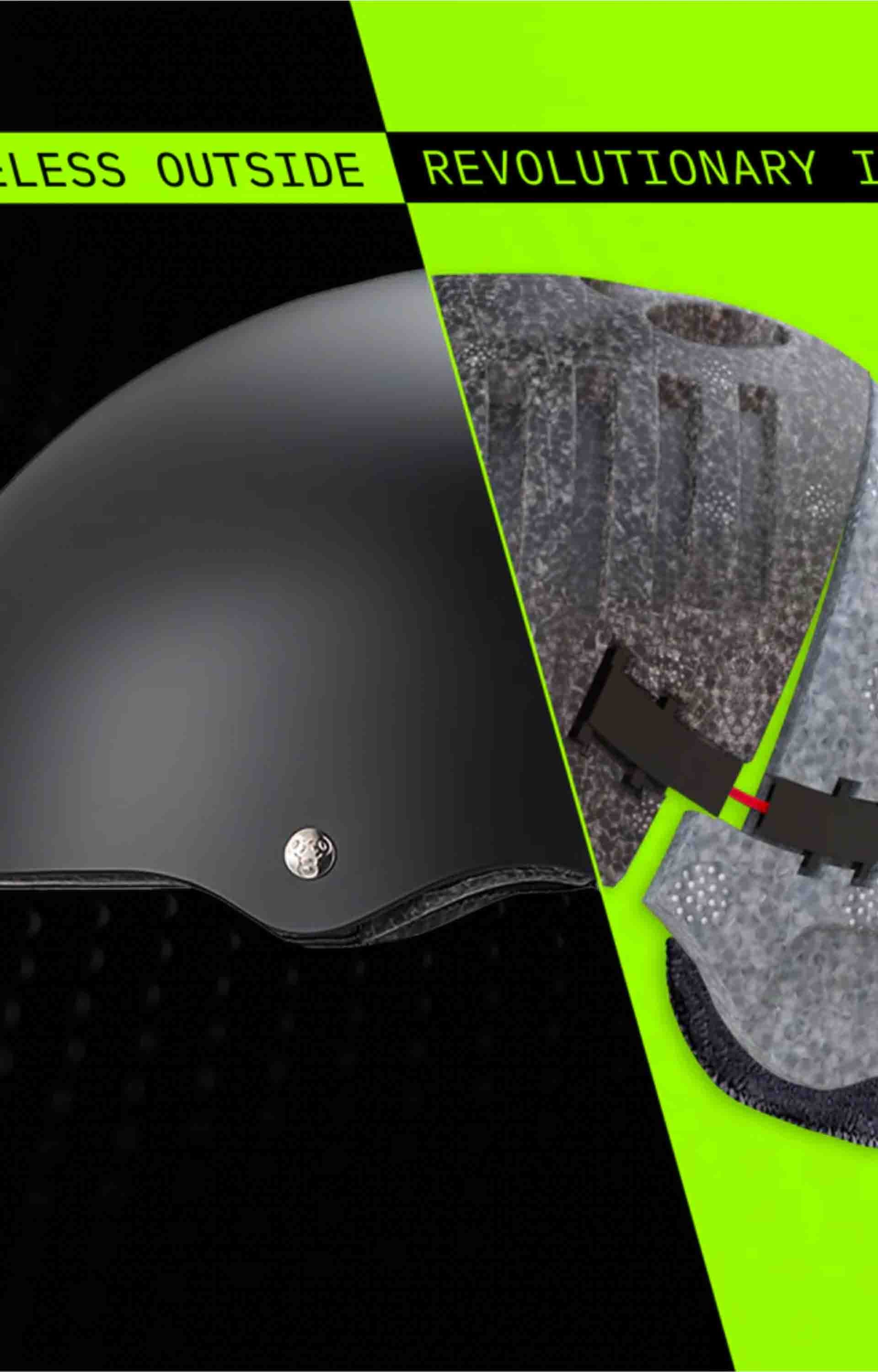 Triple Eight Deep Cover Helmet, Black Matte