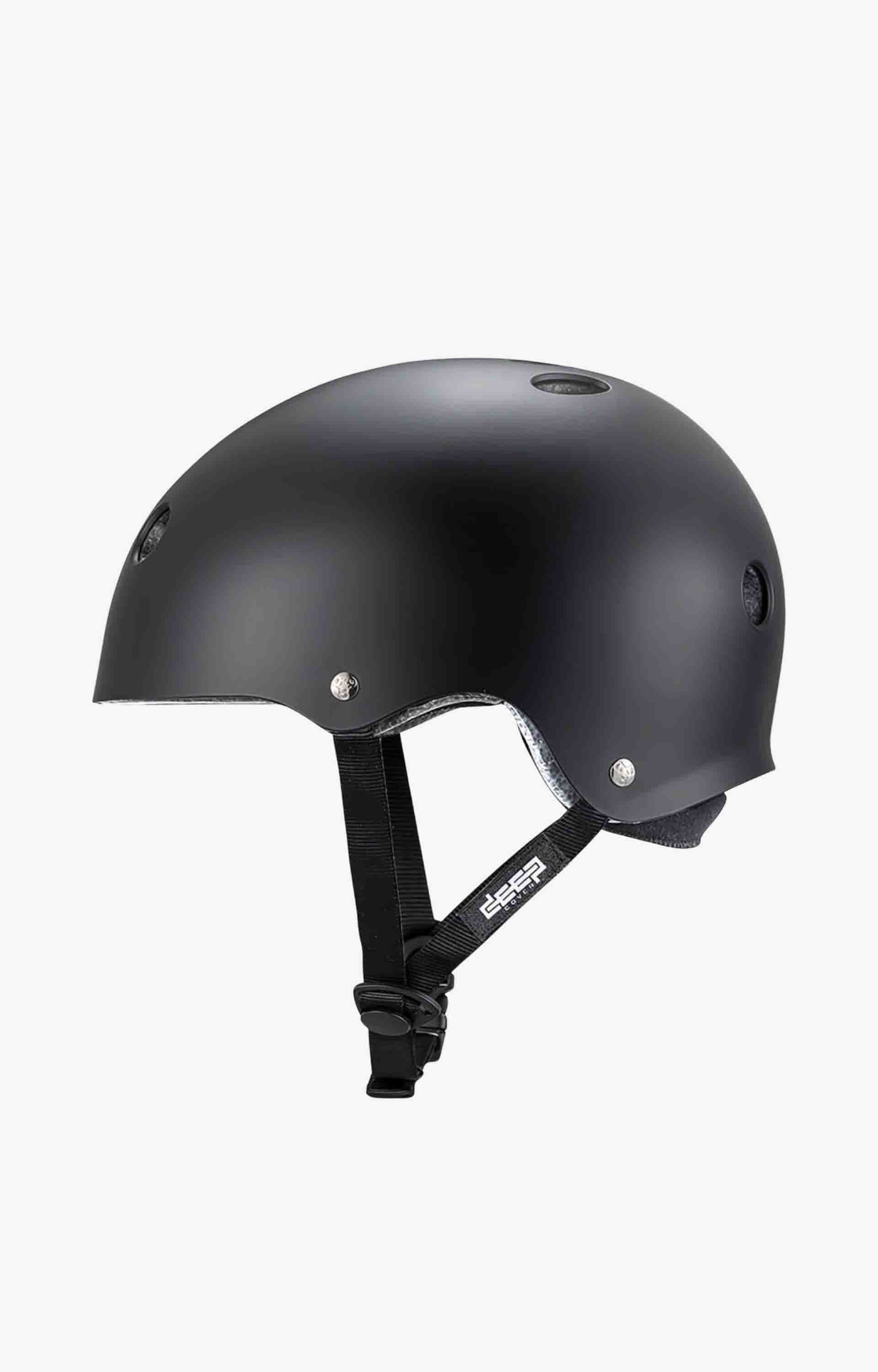 Triple Eight Deep Cover Helmet, Black Matte
