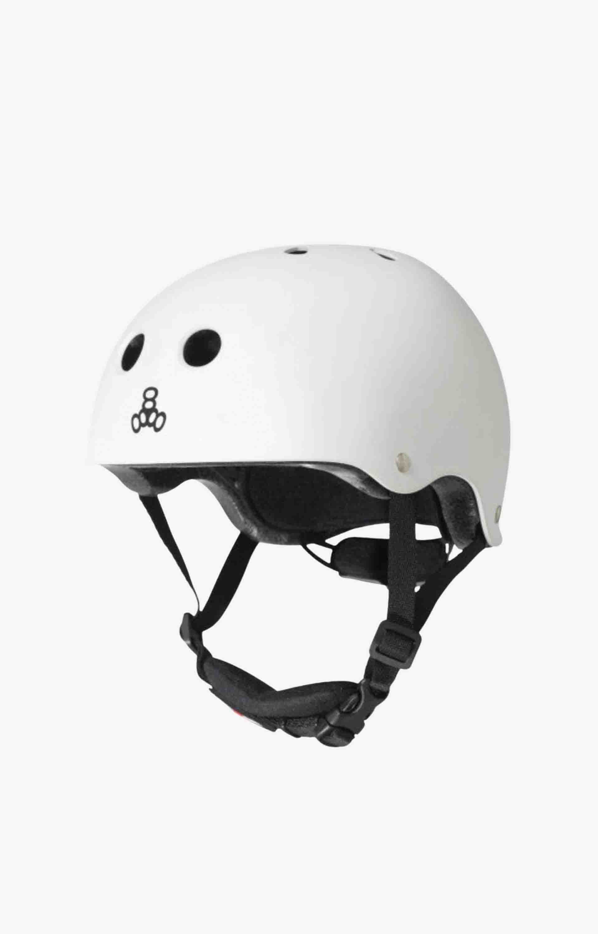 Triple Eight Lil 8 Certified Youth Helmet, White Gloss
