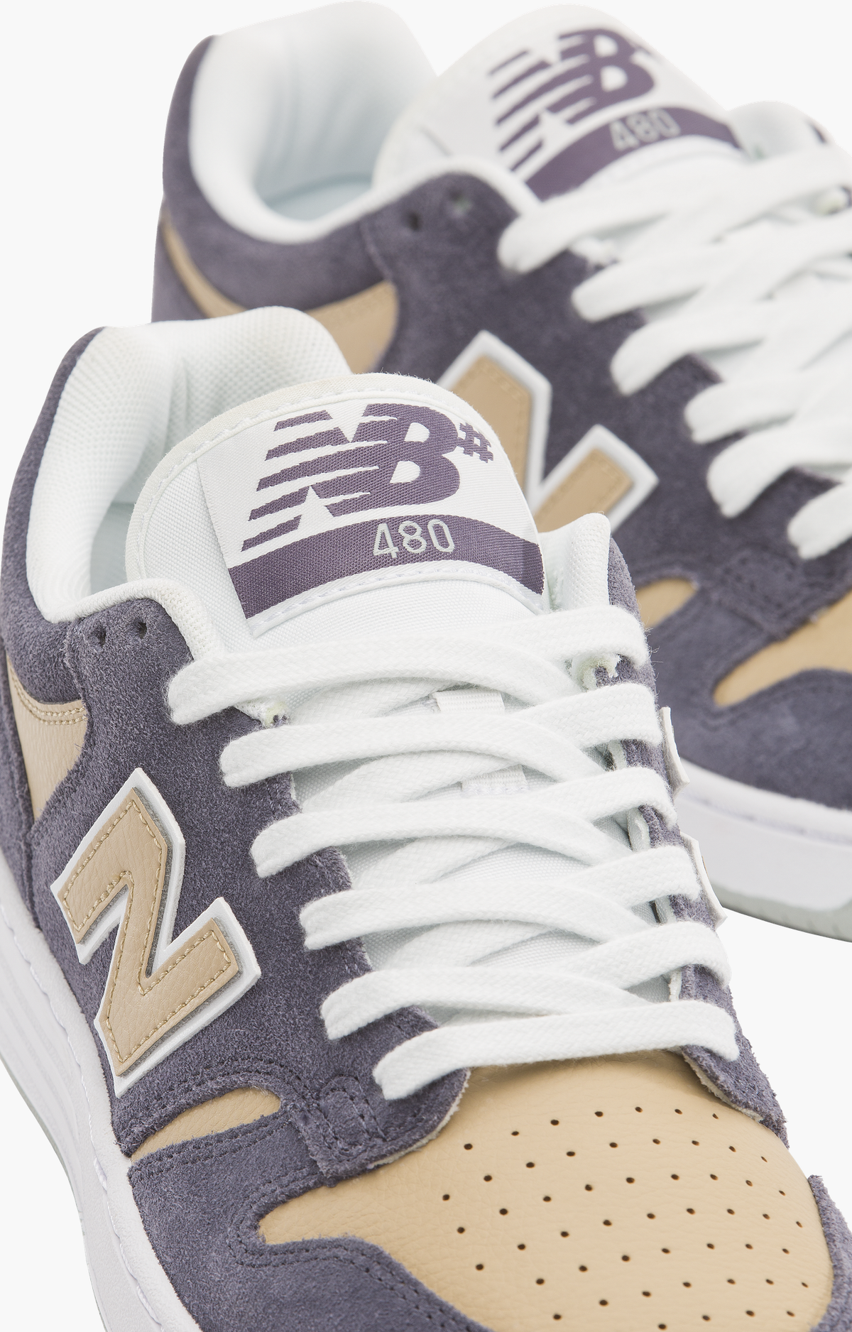New Balance Numeric UN480NAD Shoes, Purple / Tan / Aloe