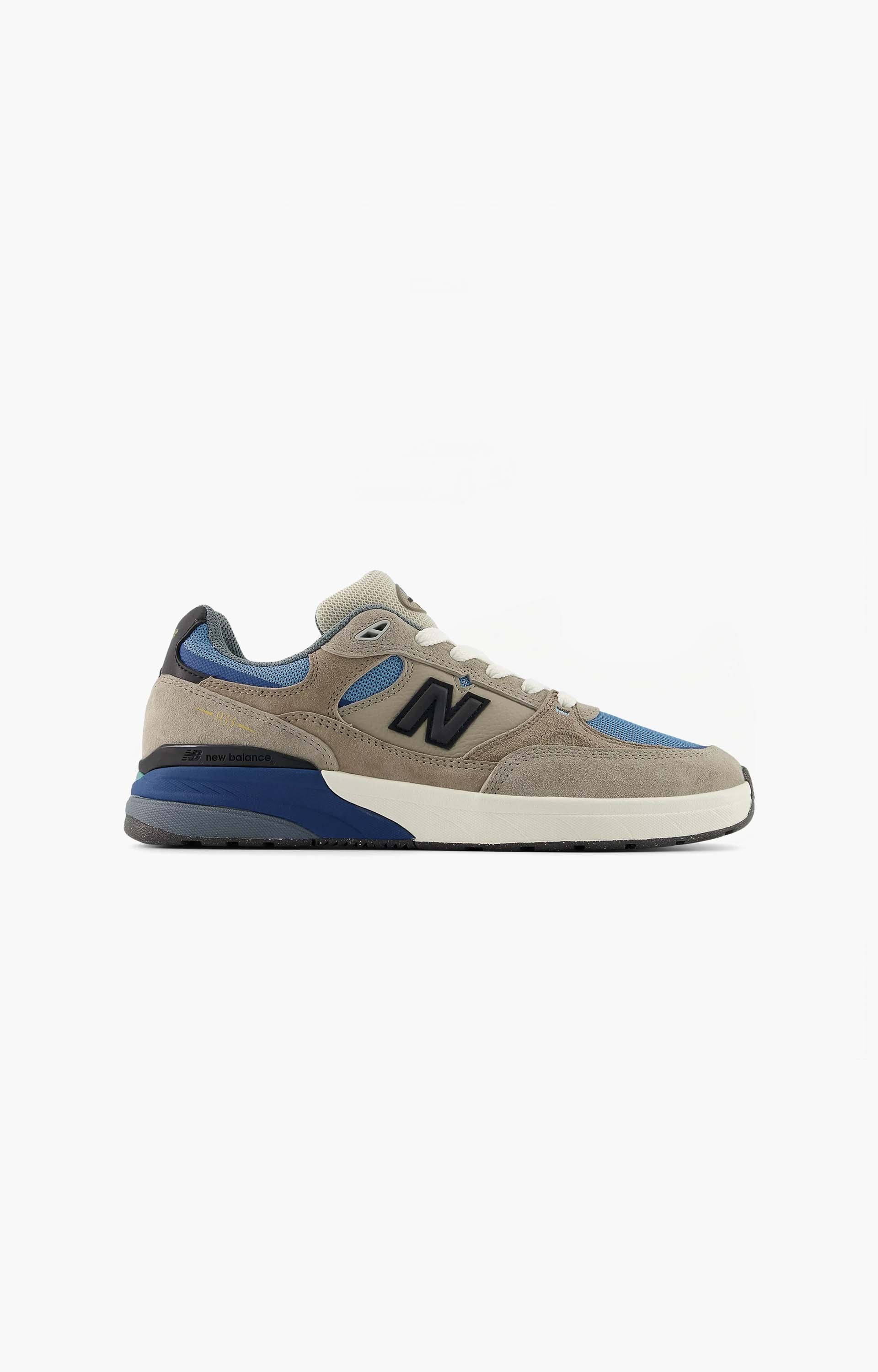 New Balance Numeric UN933ASB Shoes, Mushroom/Light Blue
