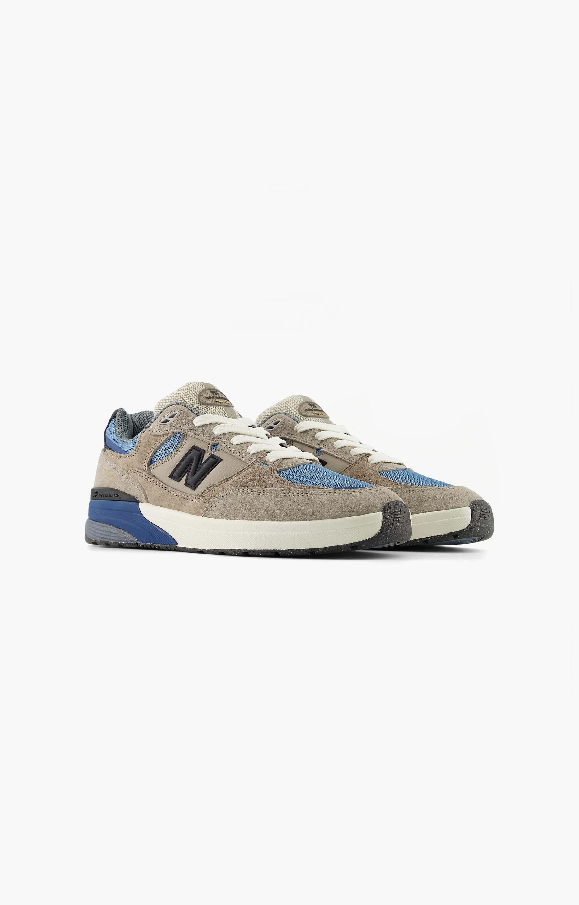 New Balance Numeric UN933ASB Shoes, Mushroom/Light Blue
