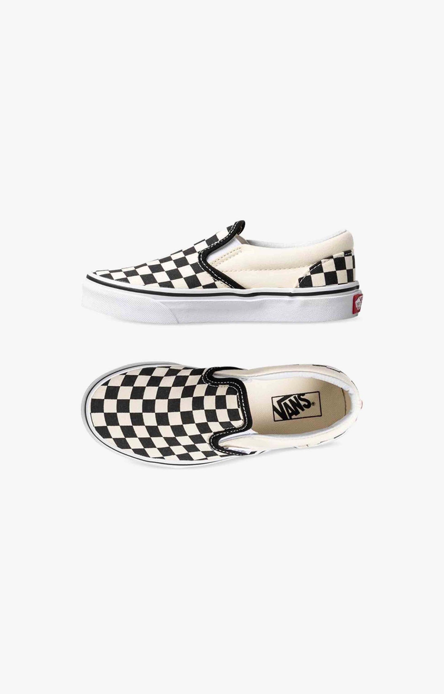 Vans Kids Classic Slip-On Shoes, Checkerboard