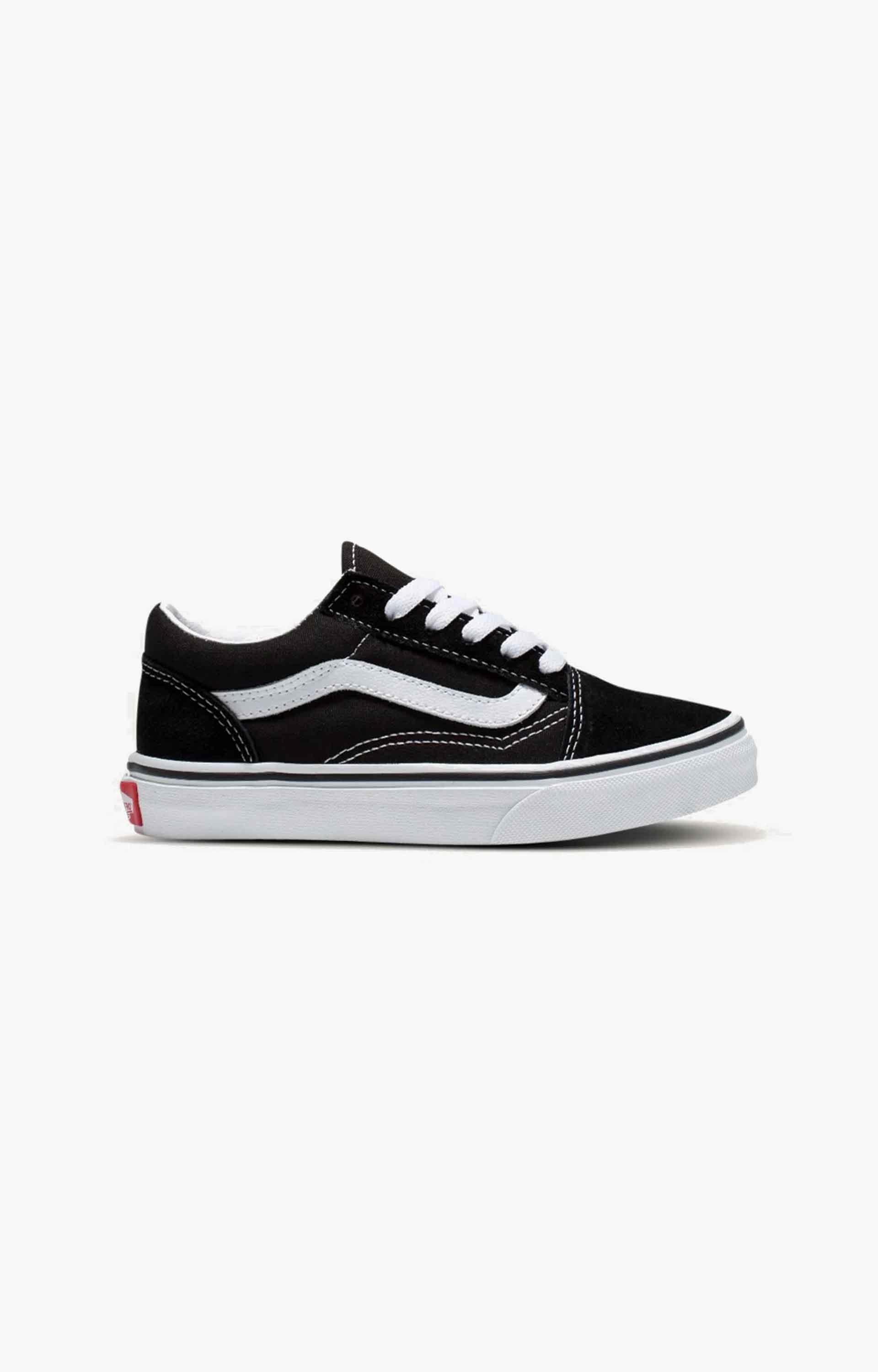 Vans Kids Old Skool Classic Shoes, Black/White