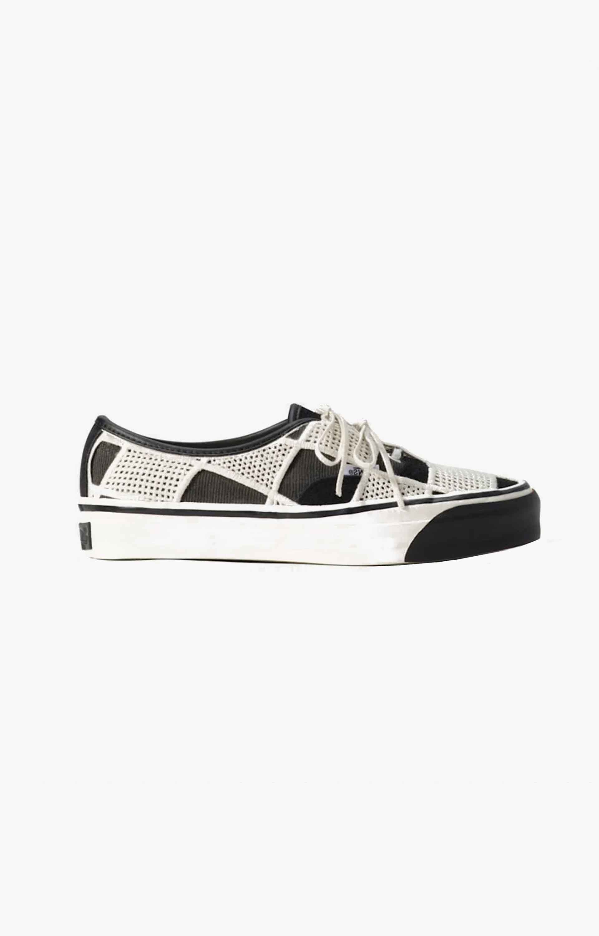 Vans LX Authentic 44 Shell Knit Shoes, Black/Egret
