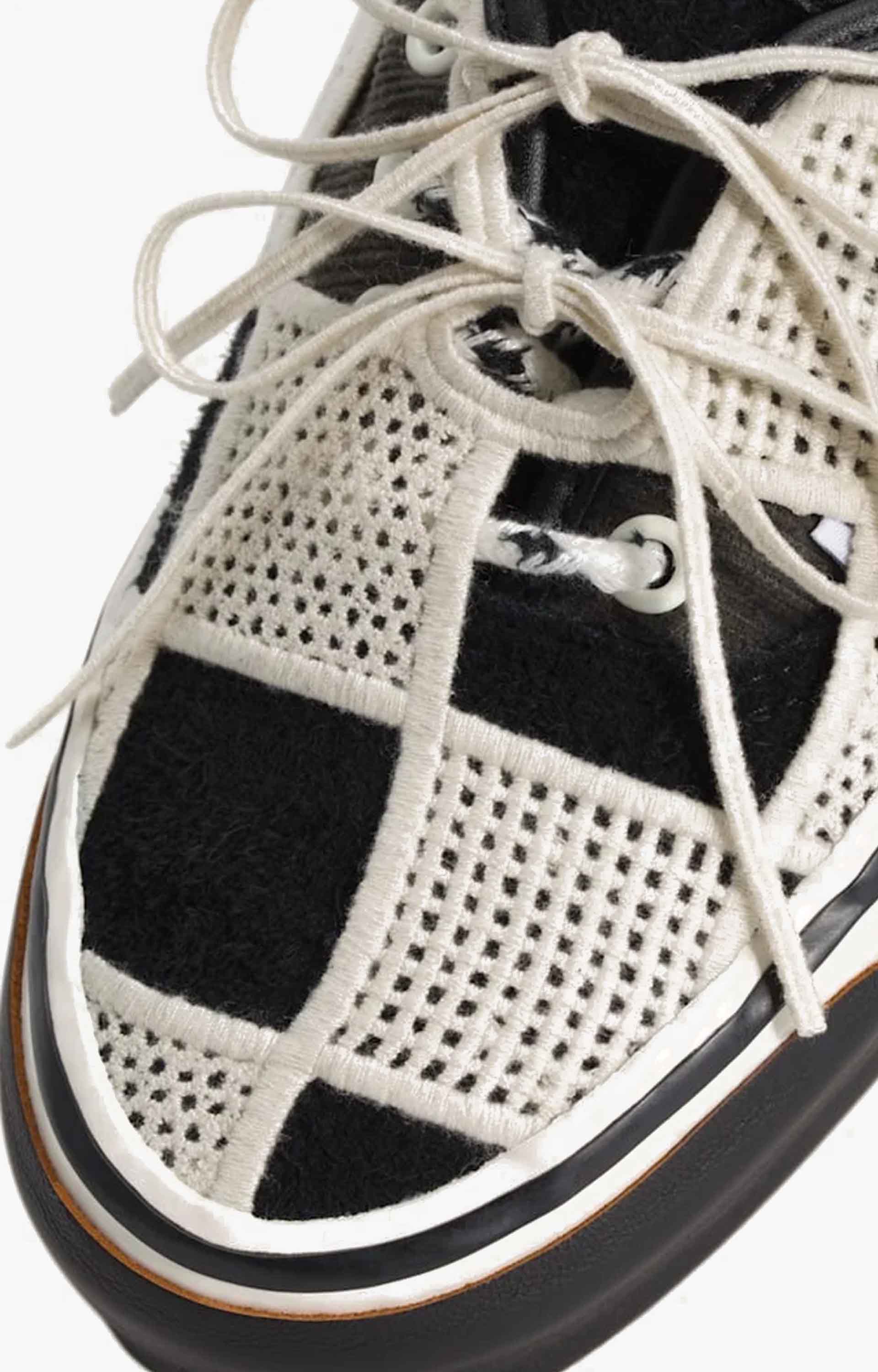 Vans LX Authentic 44 Shell Knit Shoes, Black/Egret