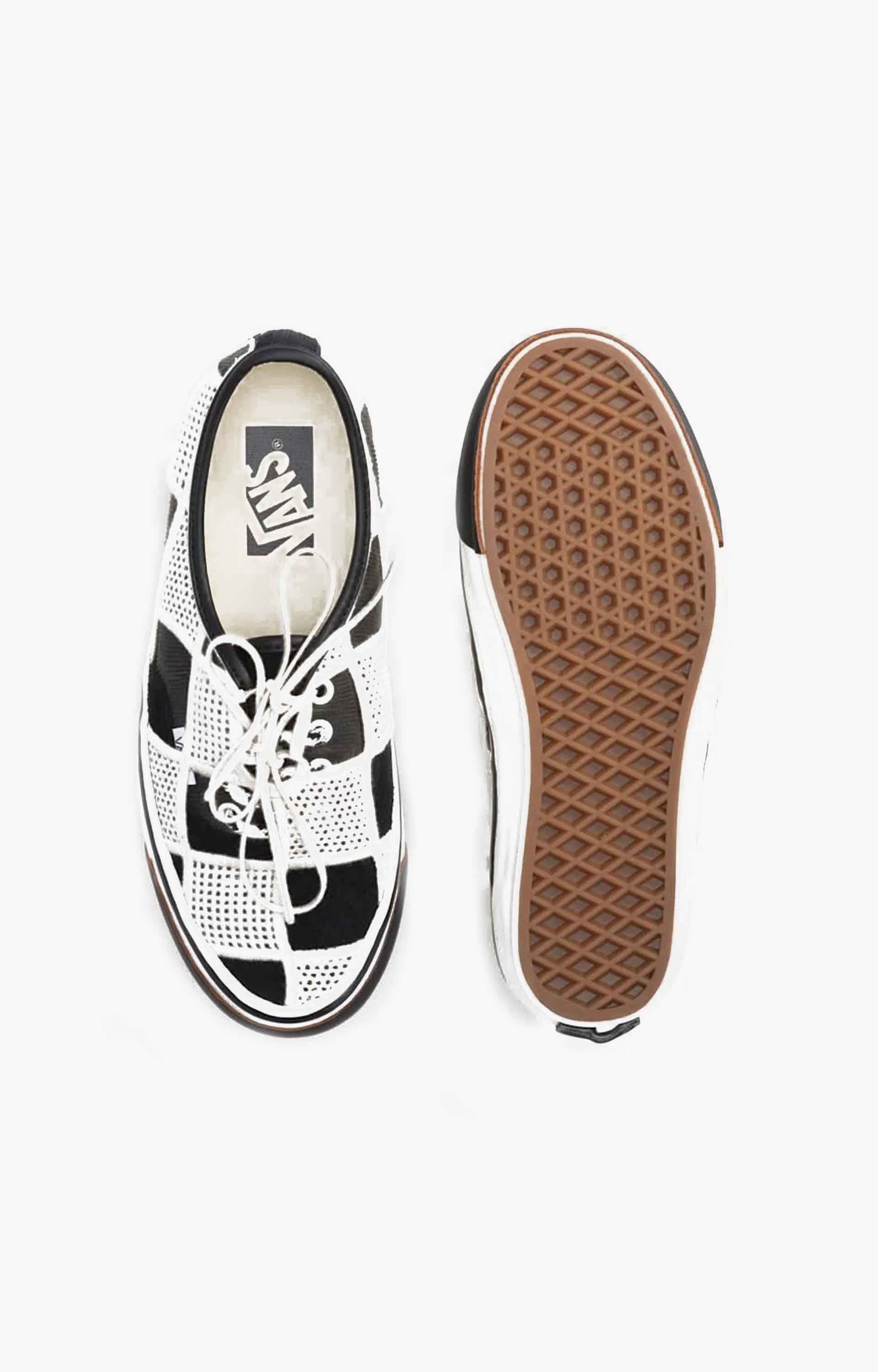 Vans LX Authentic 44 Shell Knit Shoes, Black/Egret