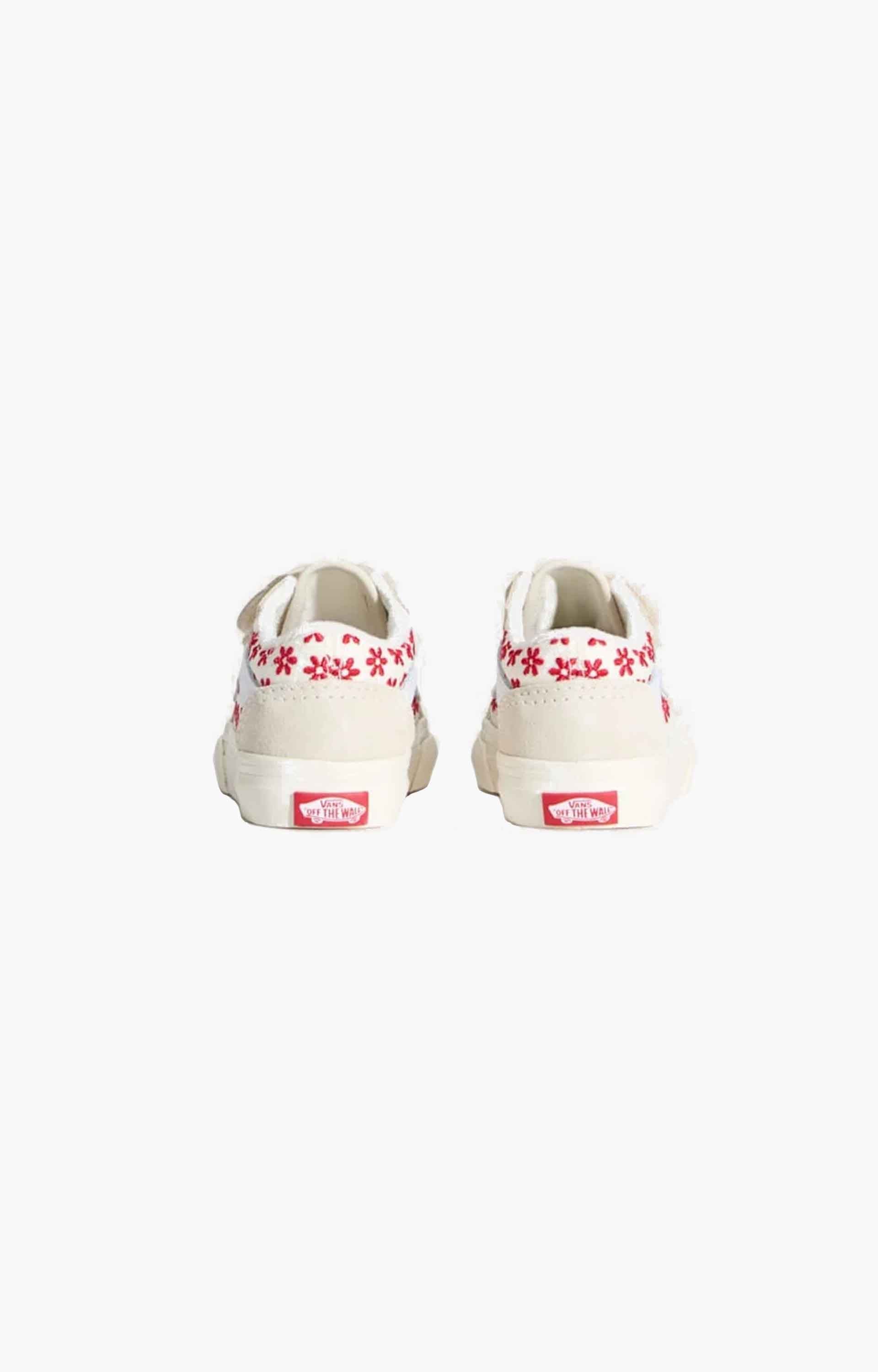 Vans Old Skool V Chantilly Floral Shoes, Racing Red