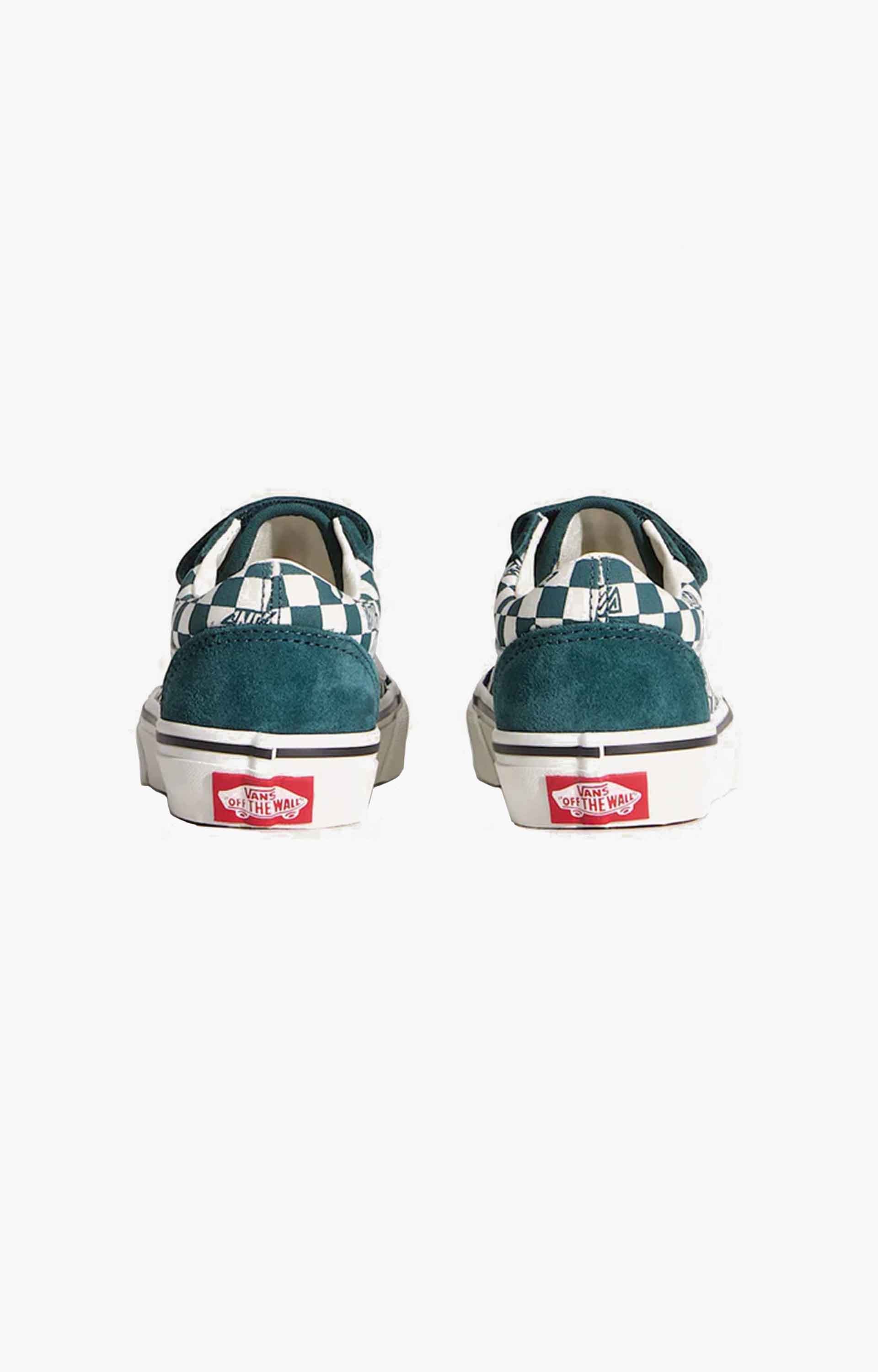 Vans Old Skool V Geo Check Shoes, Mystic Moss