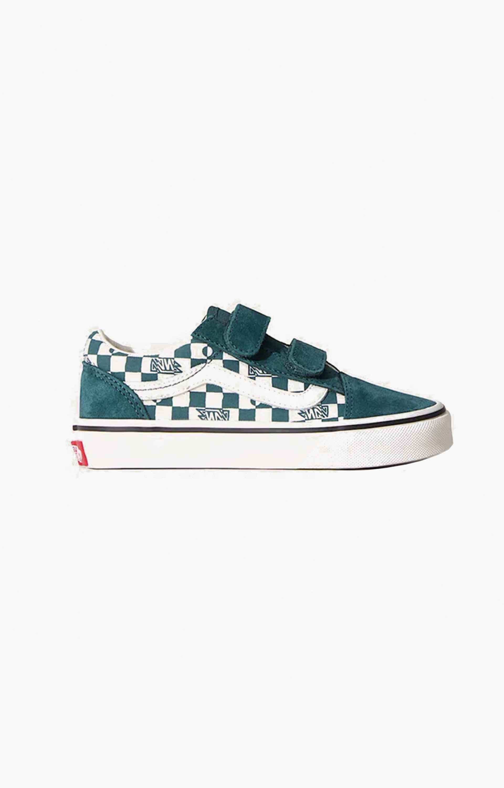 Vans Old Skool V Geo Check Shoes, Mystic Moss