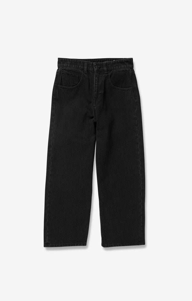 Volcom Billow Denim Youth Jeans Pants, Black