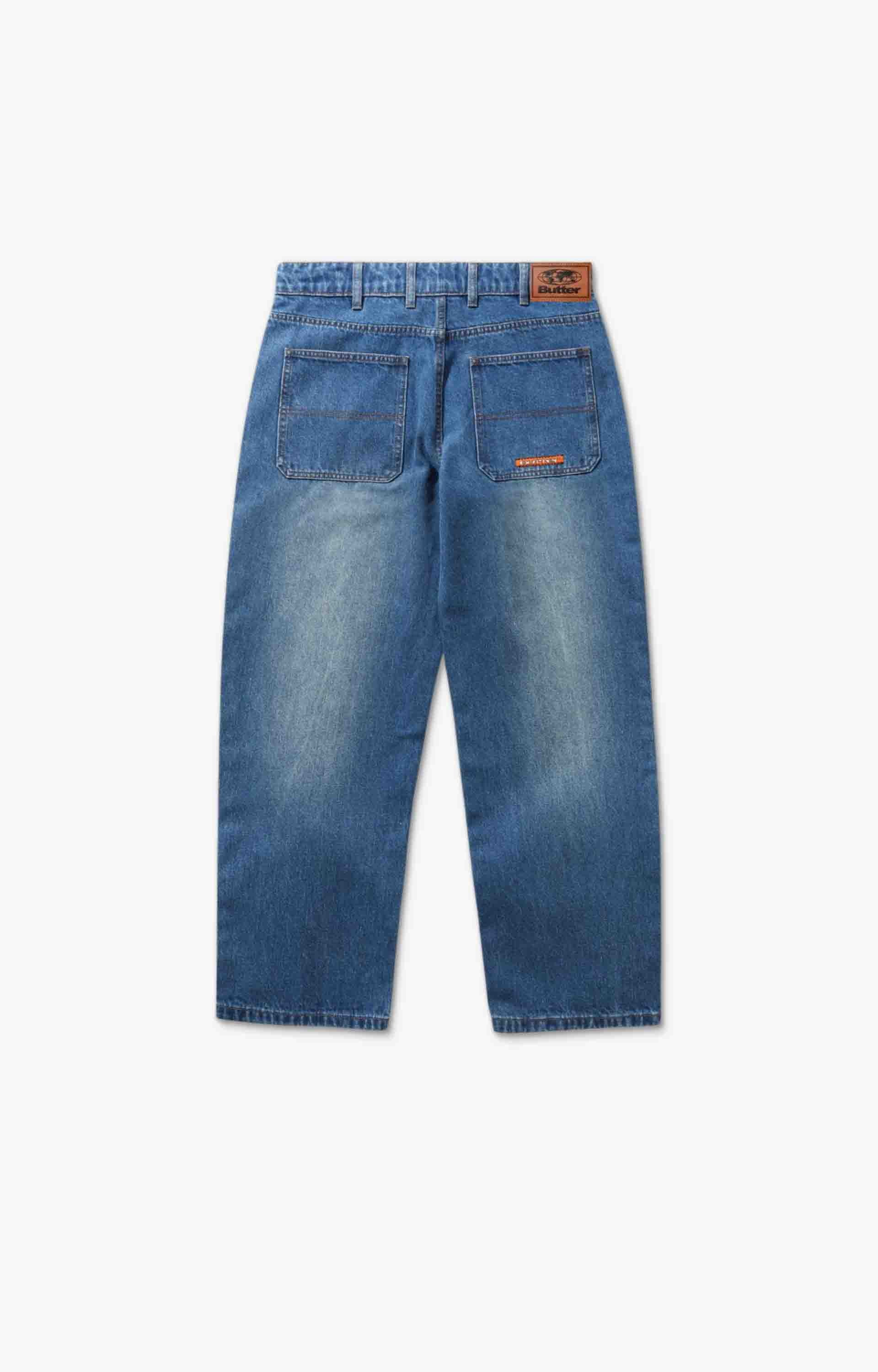 Butter Goods Witness Denim Jeans, Mid Indigo Slub