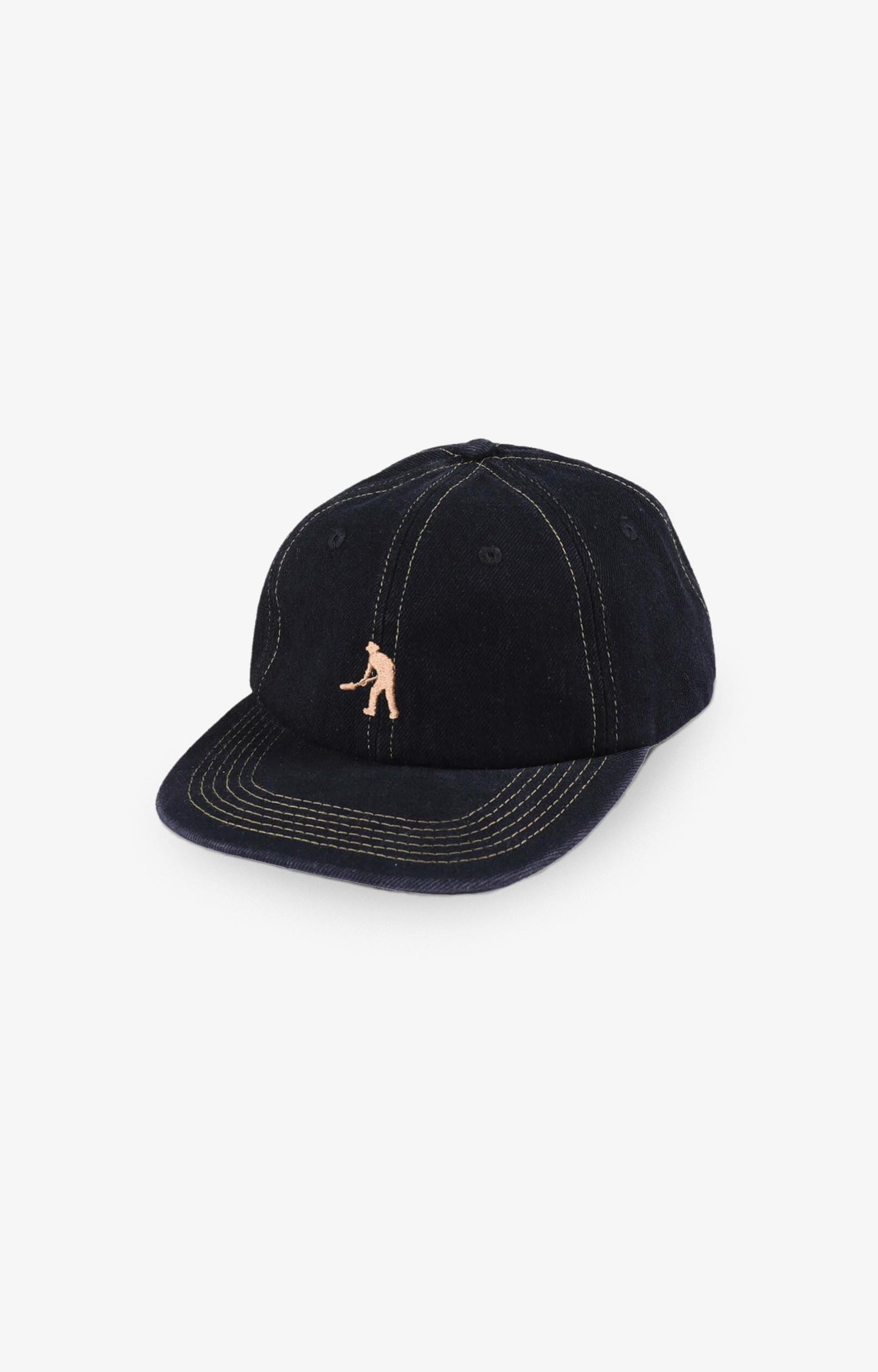 Pass~Port Workers Club Denim Cap Headwear, Black