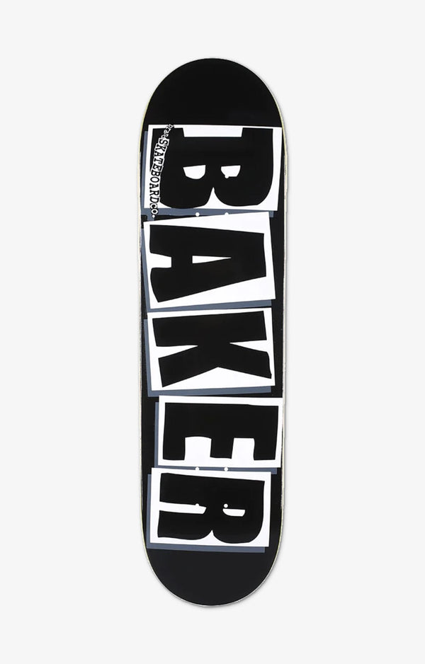 Baker OG Logo Skateboard Deck, Black/White