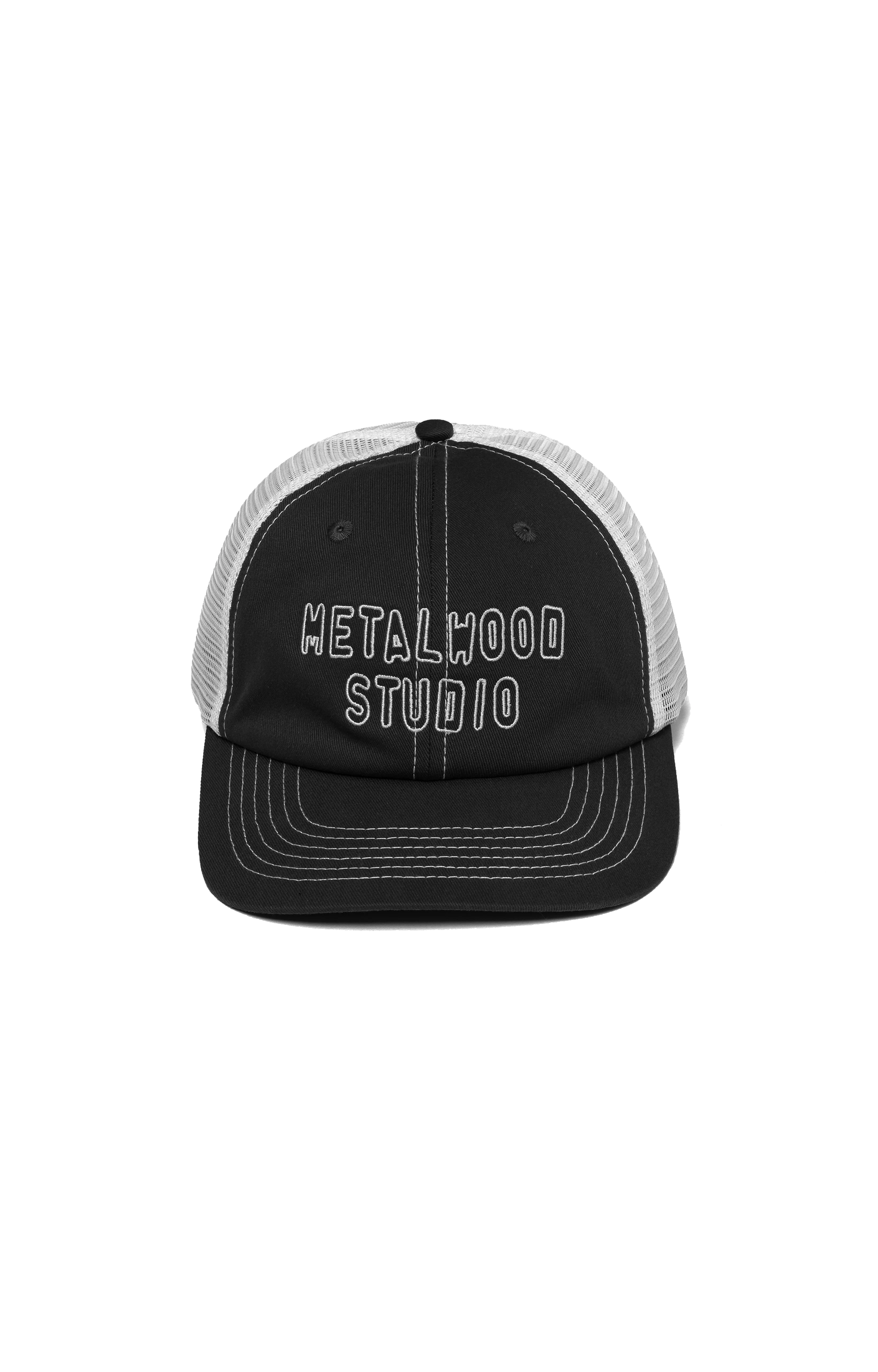 Metalwood Cutie 6 Panel Trucker Hat, Black