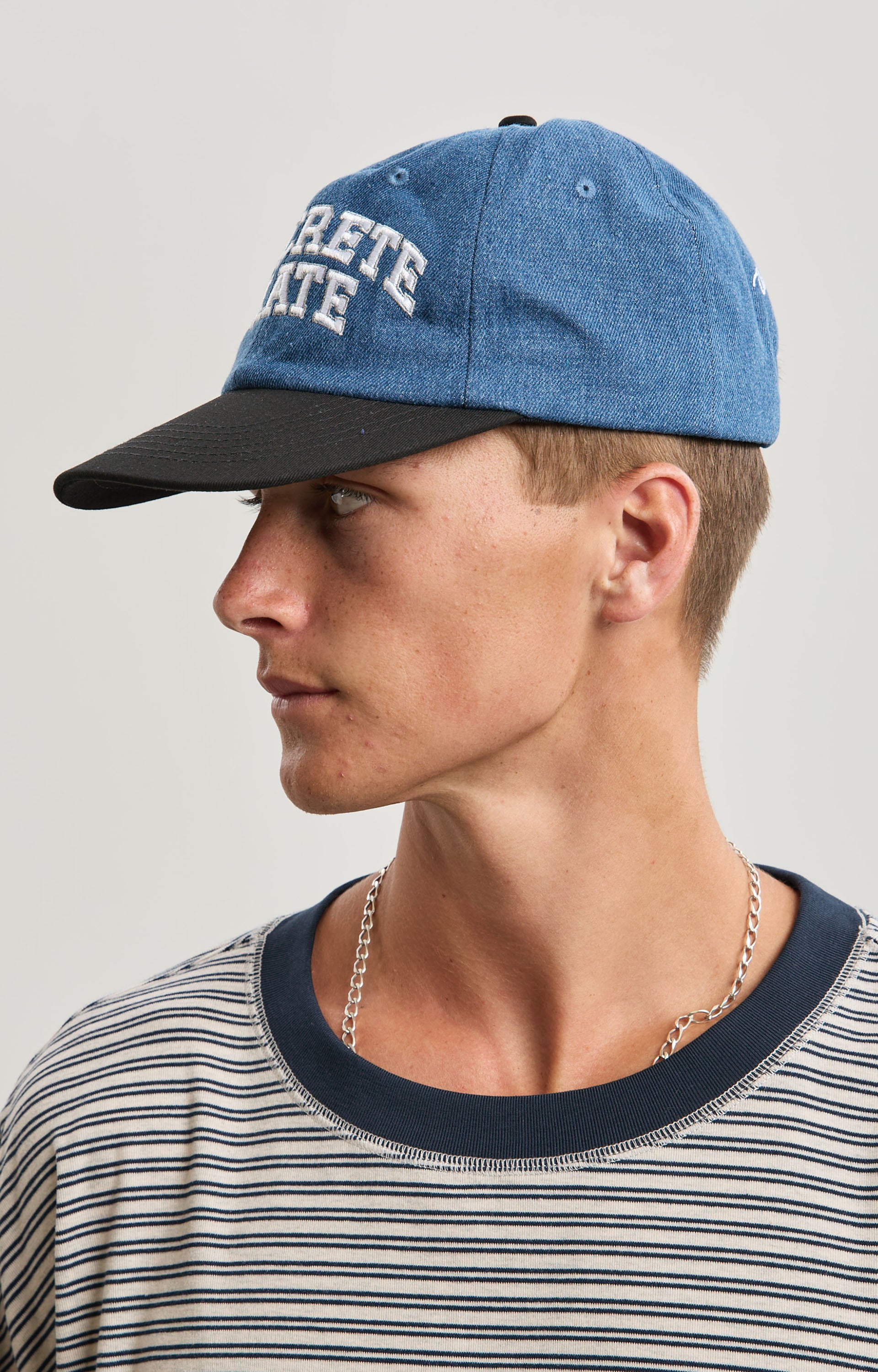 Concrete Skate League Cap, Indigo/Black