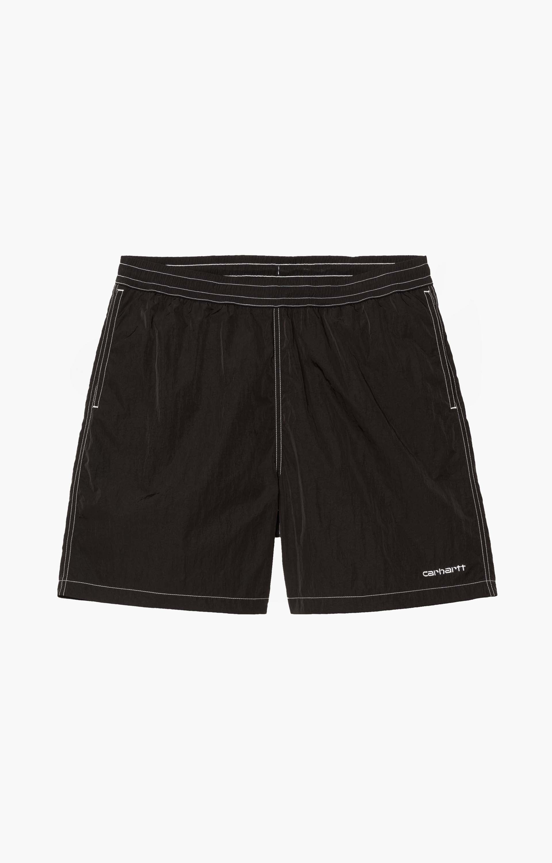 Carhartt WIP Canby Swim Shorts, Black/White