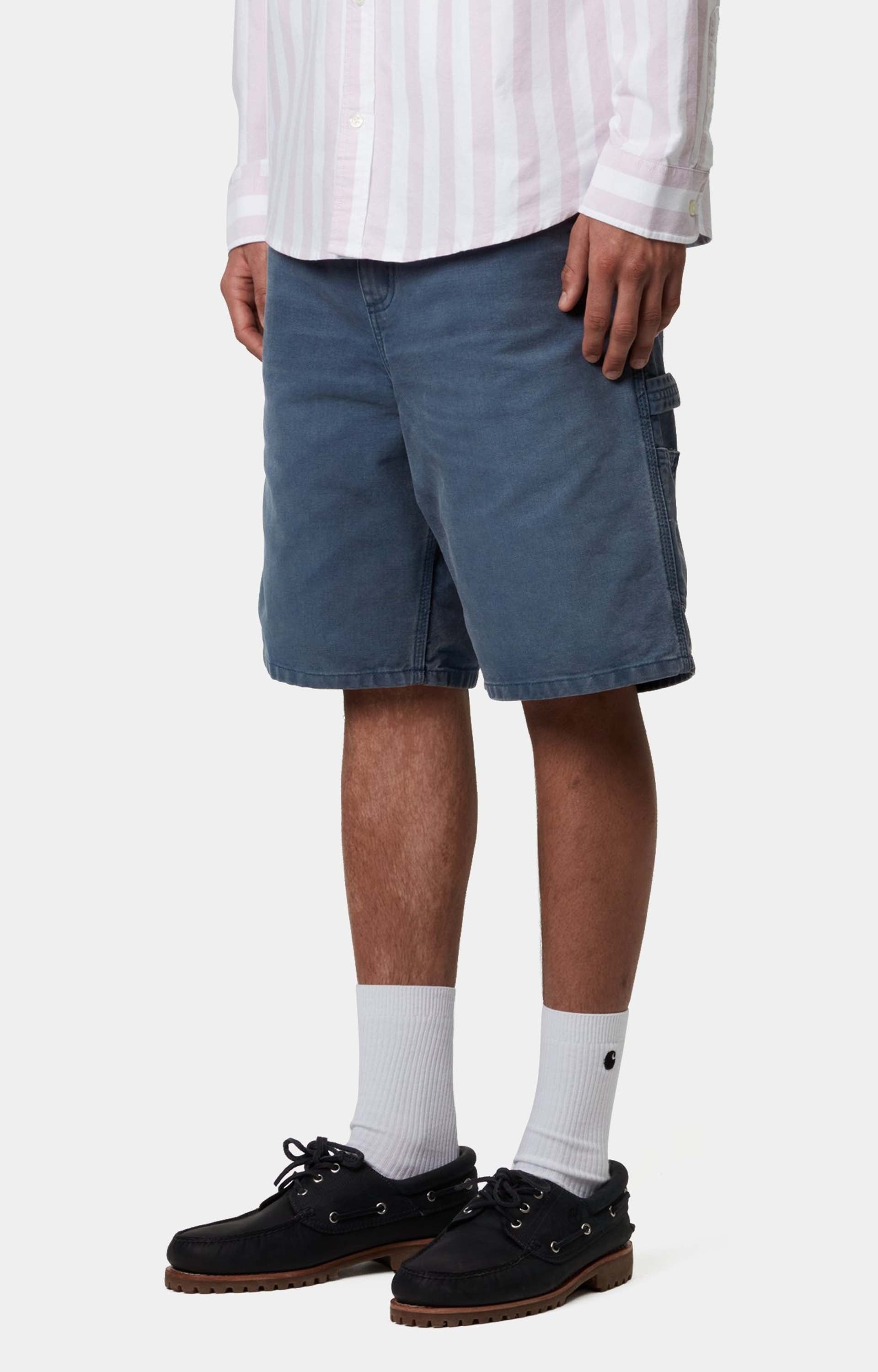 Carhartt WIP Single Knee Short Shorts, Dusky Blue