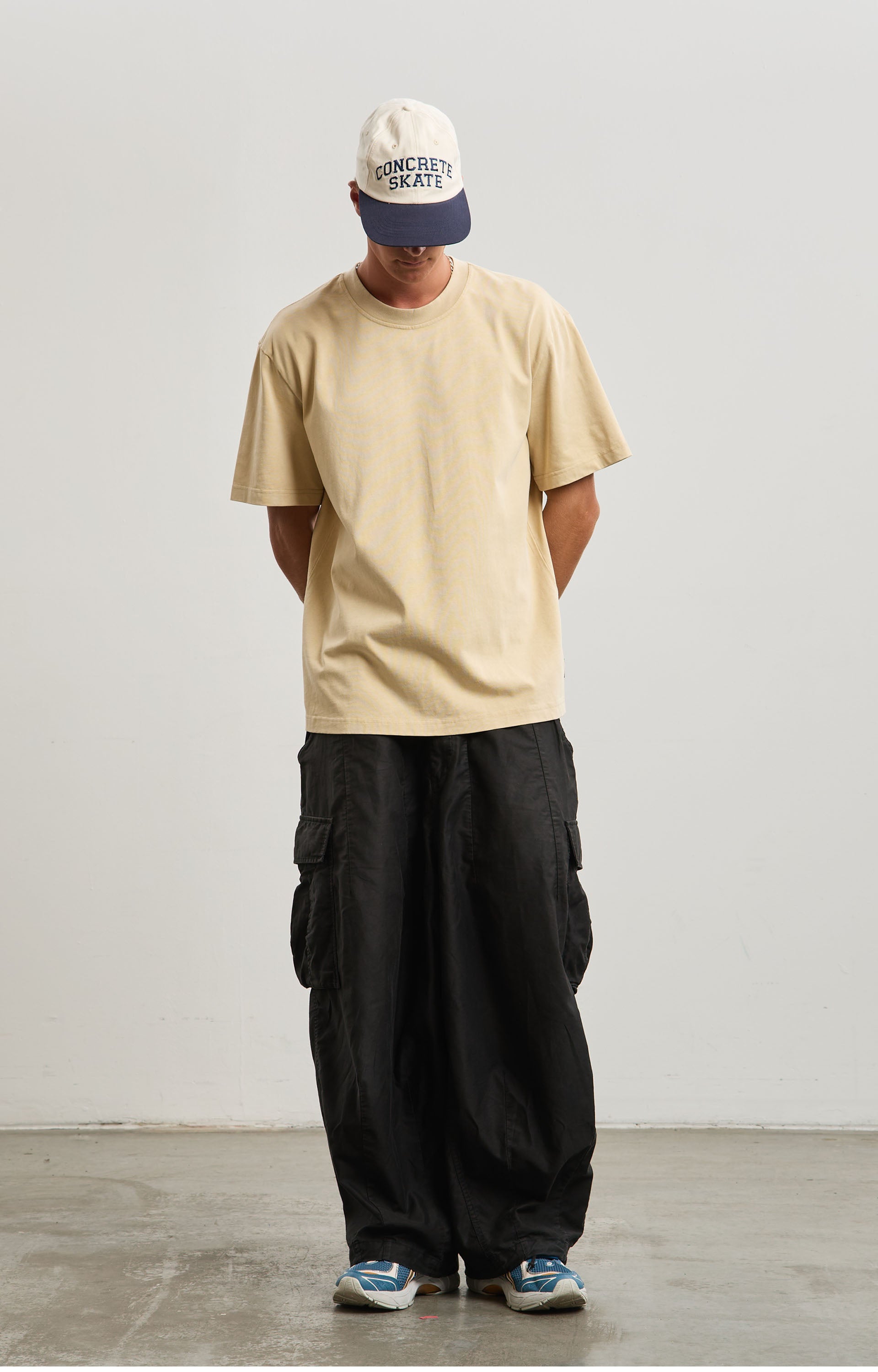 Concrete Pigment Wash T-Shirt, Oat