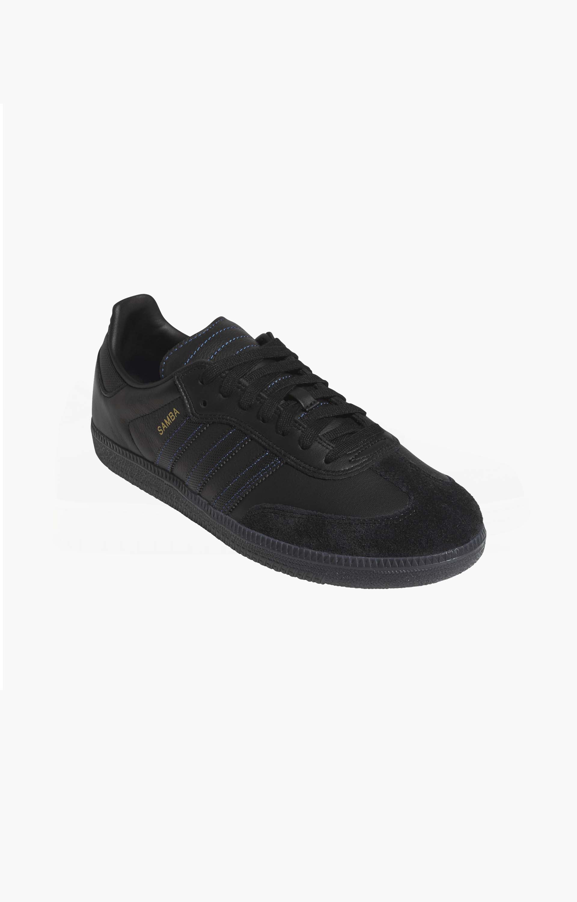 Adidas Samba ADV Shoes, Core Black/Core Black/Royal Blue