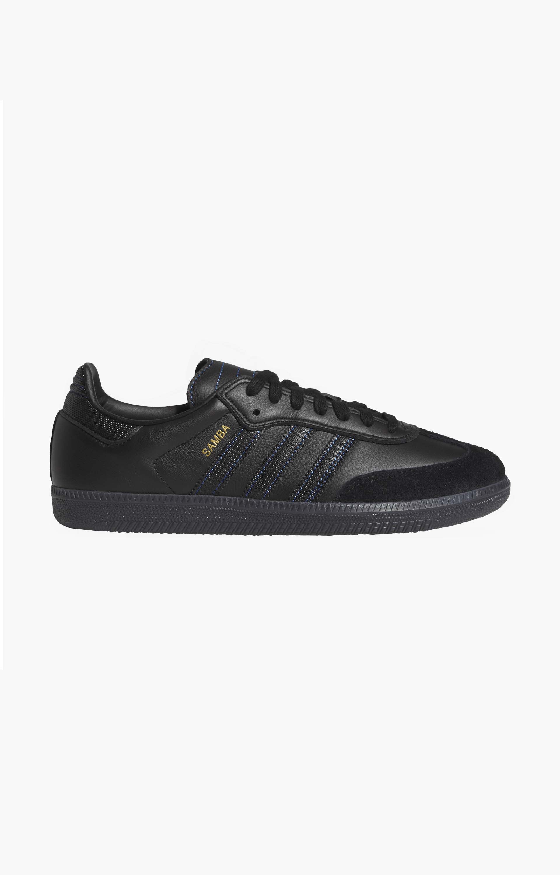 Adidas Samba ADV Shoes, Core Black/Core Black/Royal Blue