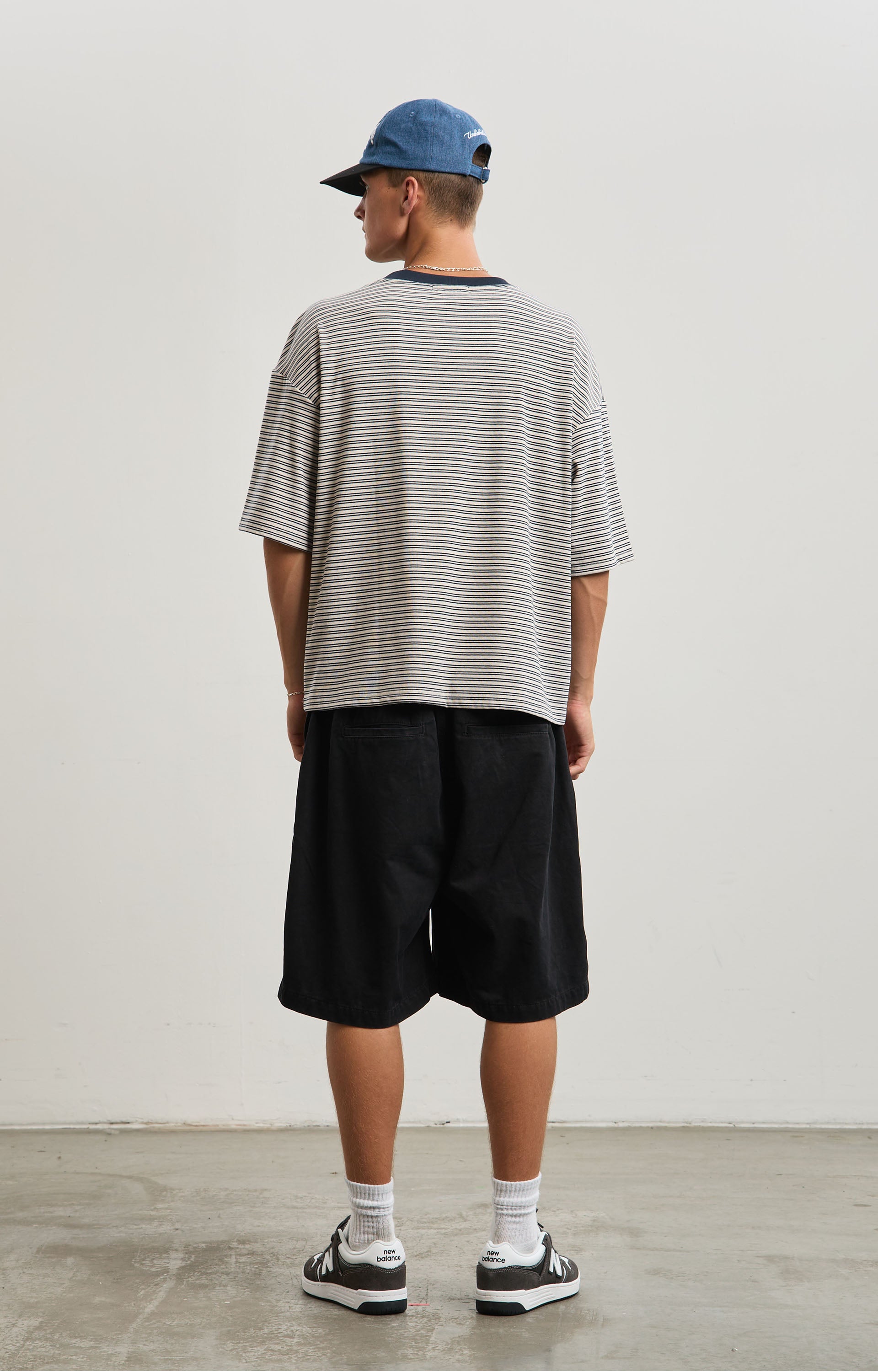 Concrete Linework T-Shirt, Chalk/Navy