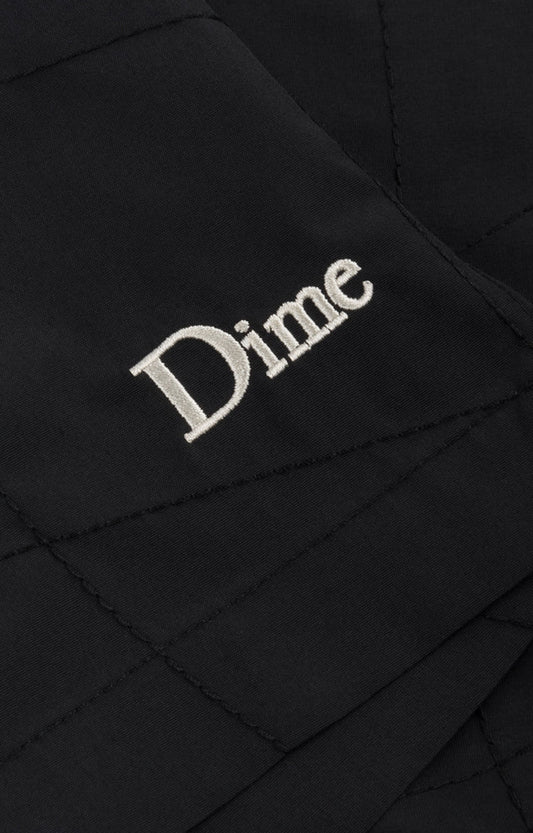 Dime Wave Quilted Shorts, Black