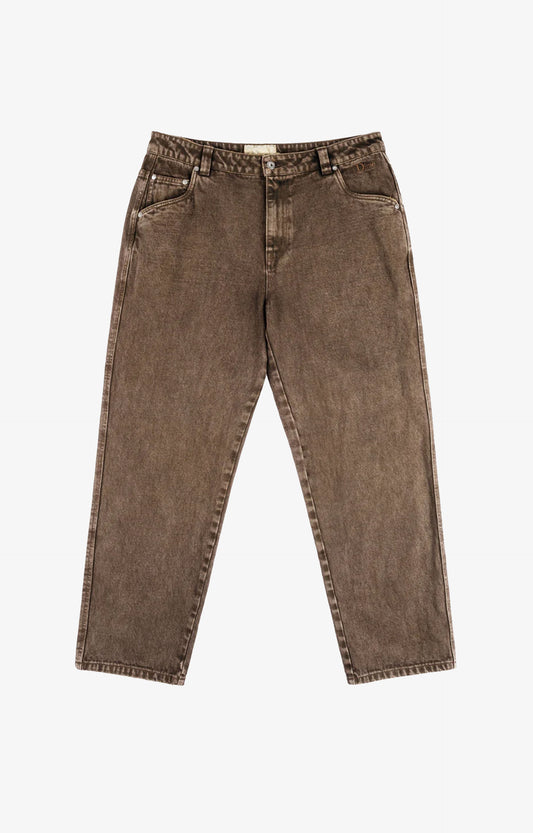 Dime Classic Relaxed Denim Pants, Faded Brown