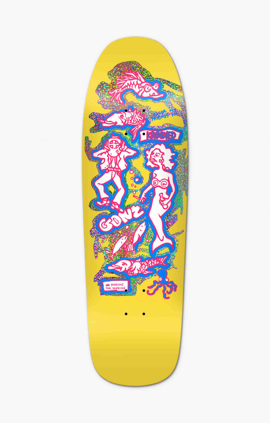 Krooked Gonz Color My Friends Rare Ver. 2 Limited Skateboard Deck, 9.81"