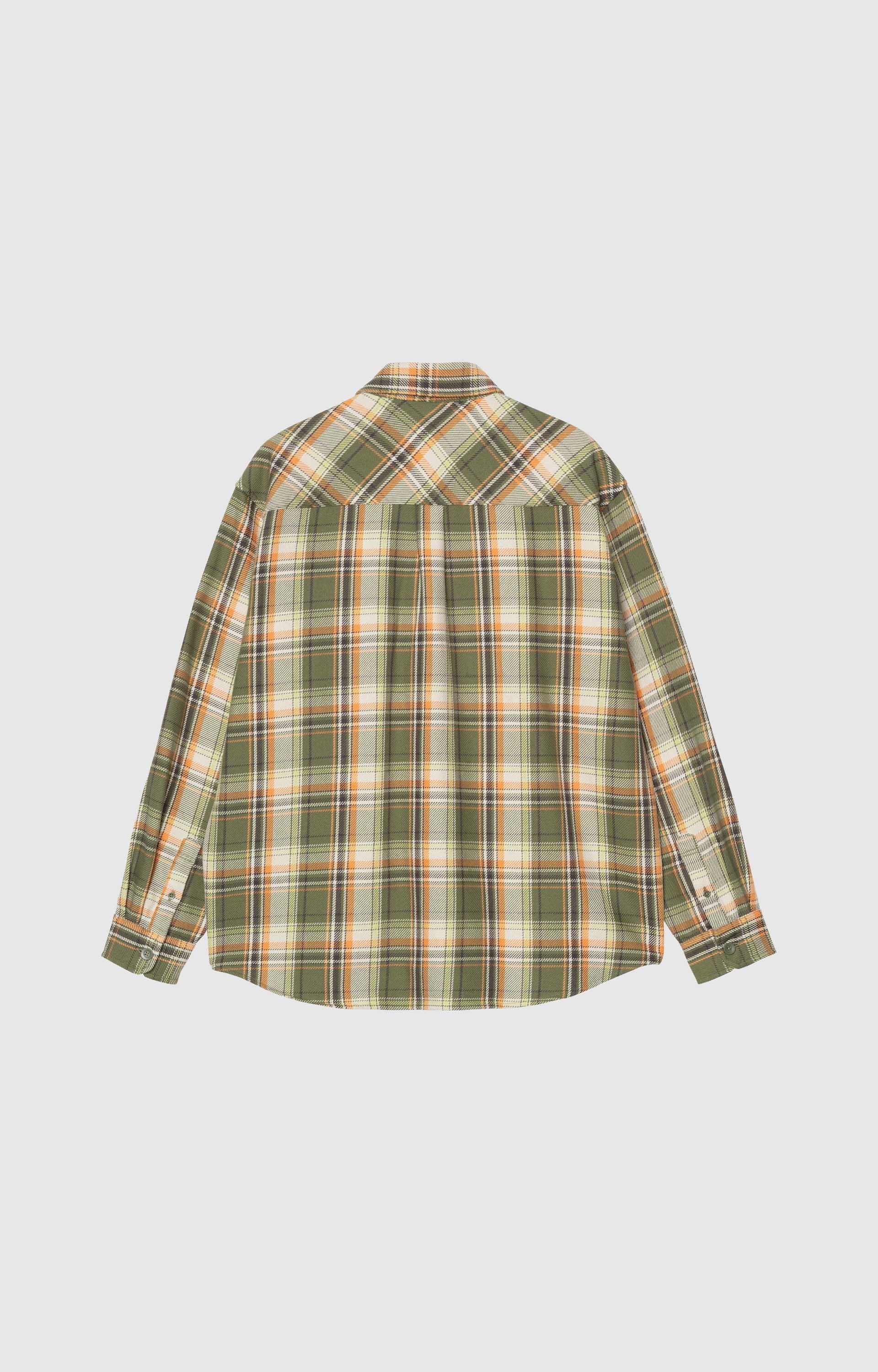 Carhartt WIP L/S Tunick Shirt, Tunick Check Dollar Green