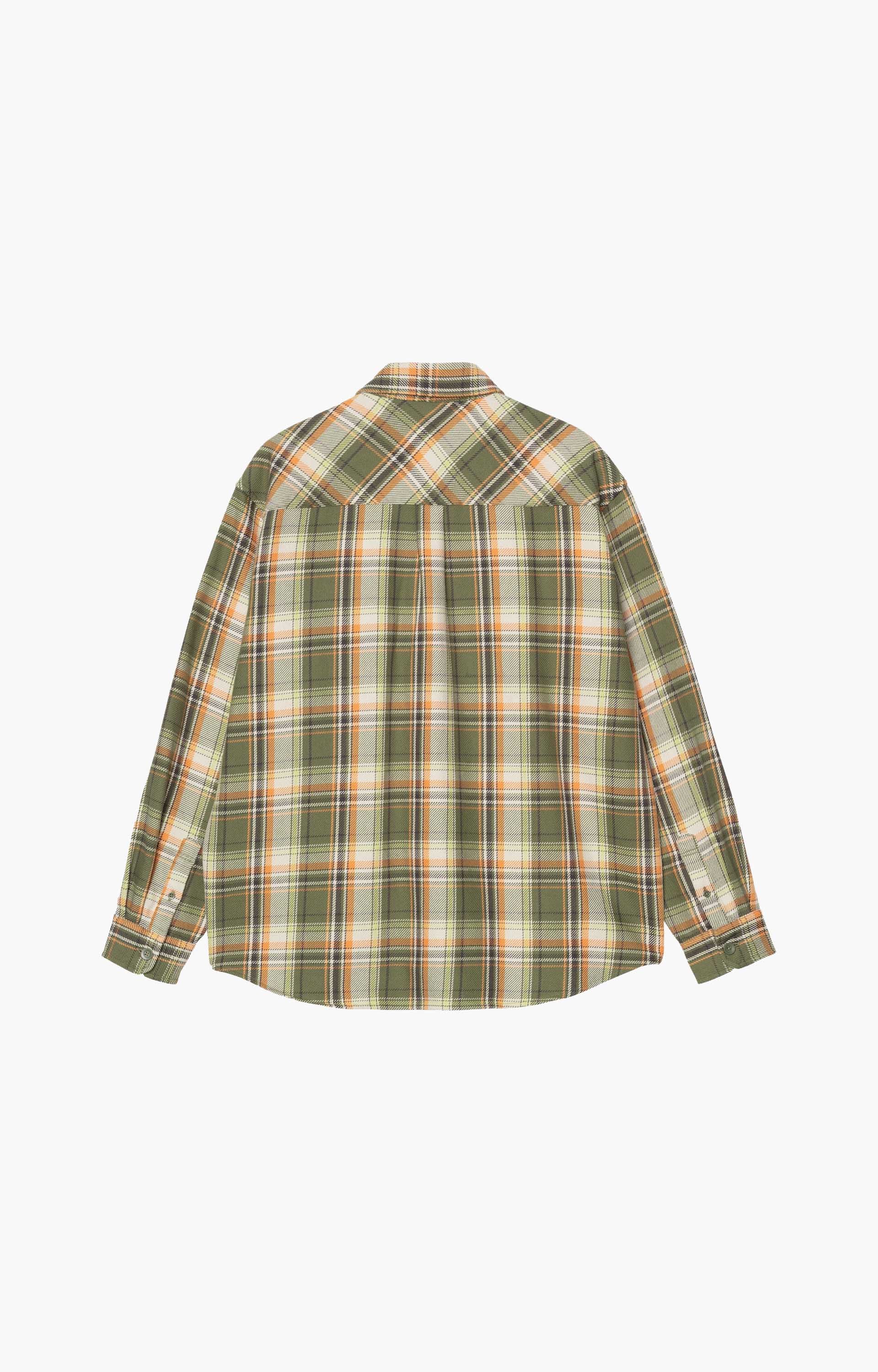 Carhartt WIP L/S Tunick Shirt, Tunick Check Dollar Green