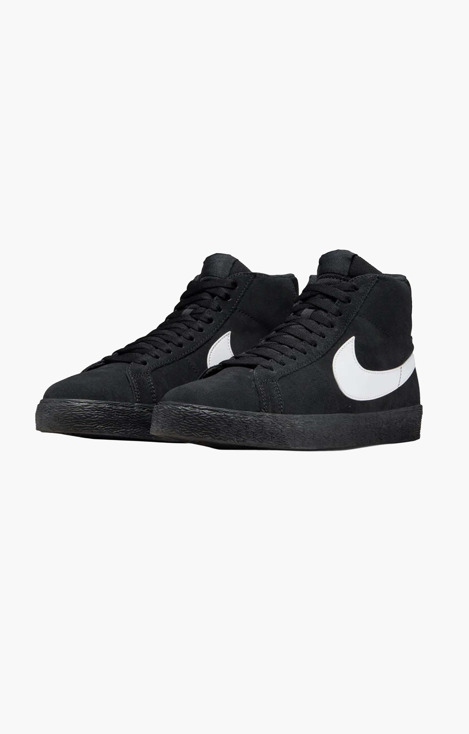 Nike SB Zoom Blazer Mid  Shoe, Black/White-Black-Black
