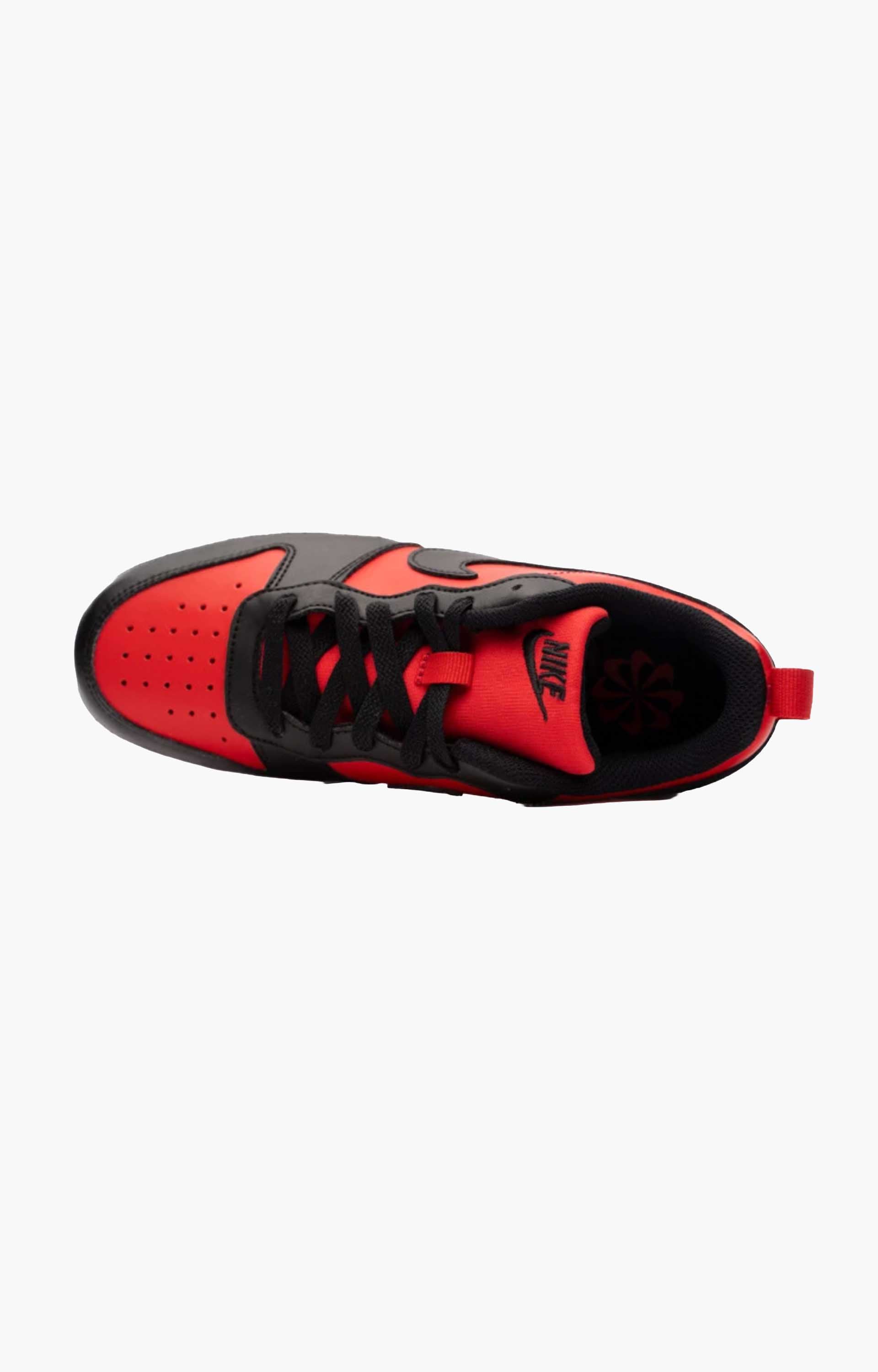 Nike Court Borough Low Recraft DV5458-600 Youth Shoe, University Red/Black-White